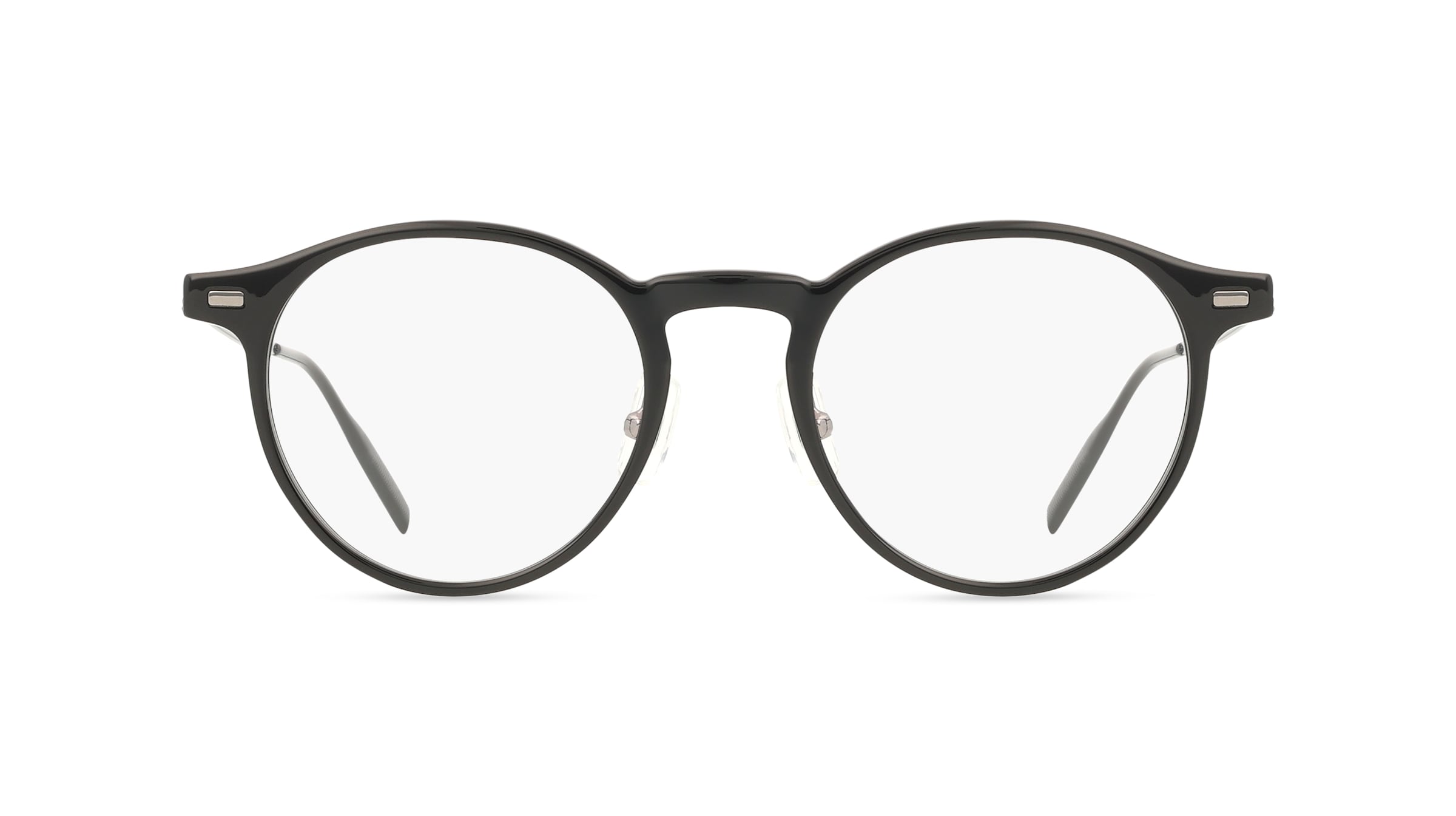 Montblanc MB0426O Herren-Brille inkl. Gläser Vollrand Rund Kunststoff-Gestell 48/21/145, schwarz