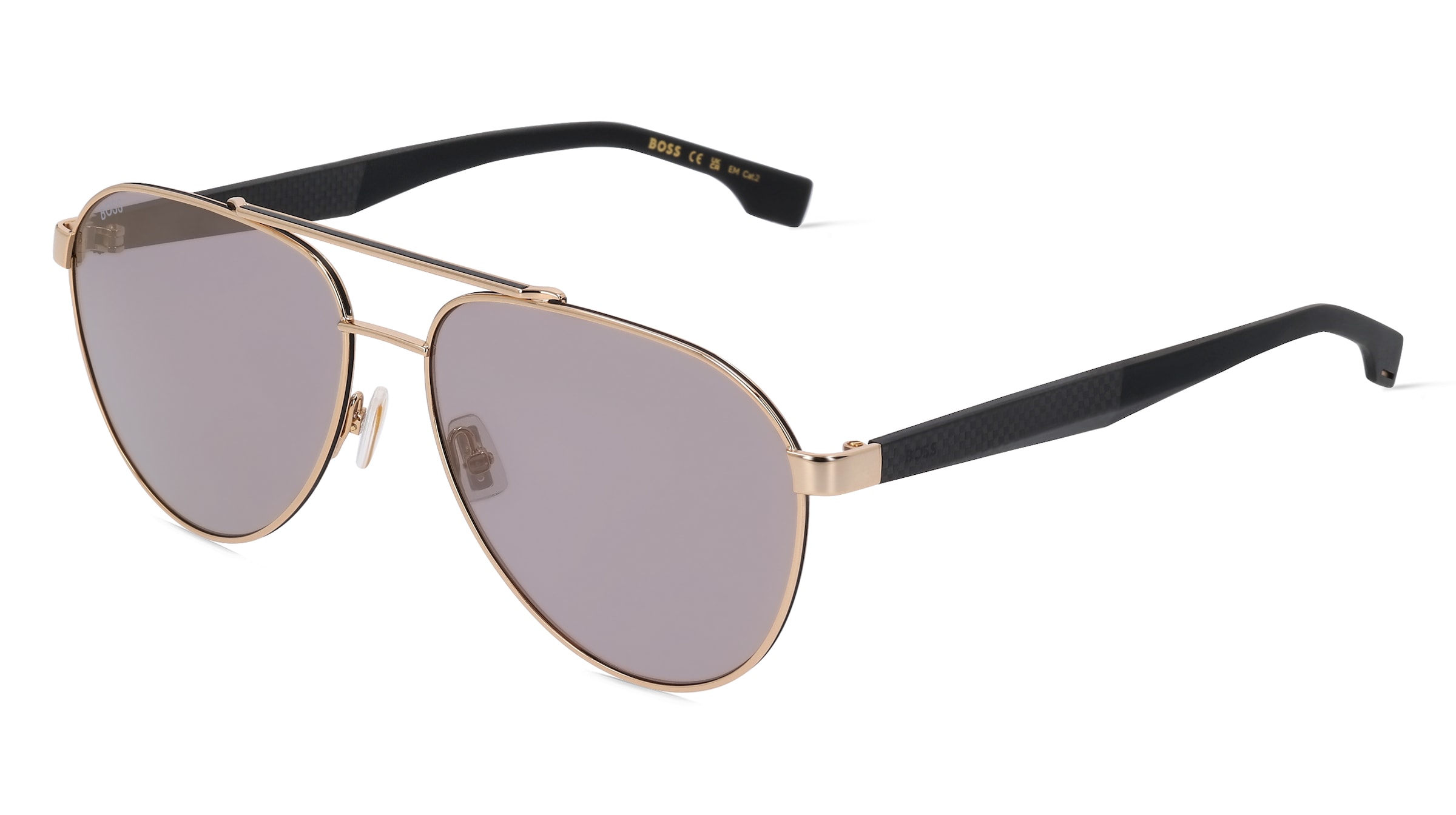 Boss 1485/S Herren-Sonnenbrille Vollrand Pilot Metall-Gestell, Gold