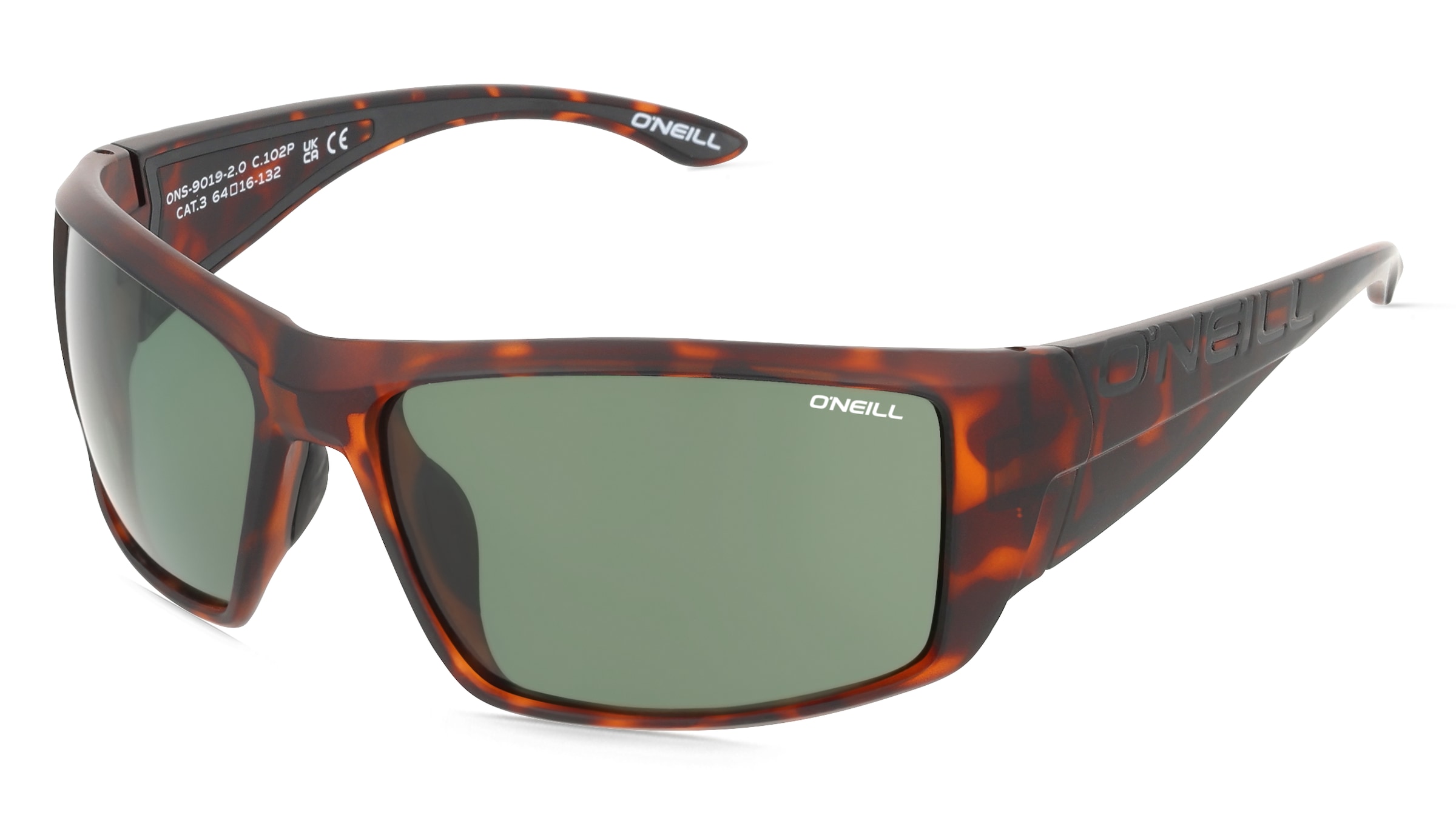O’Neill O'Neill Ons 9019 2.0 Unisex-Sonnenbrille Vollrand Quadratisch Kunststoff-Gestell, Braun