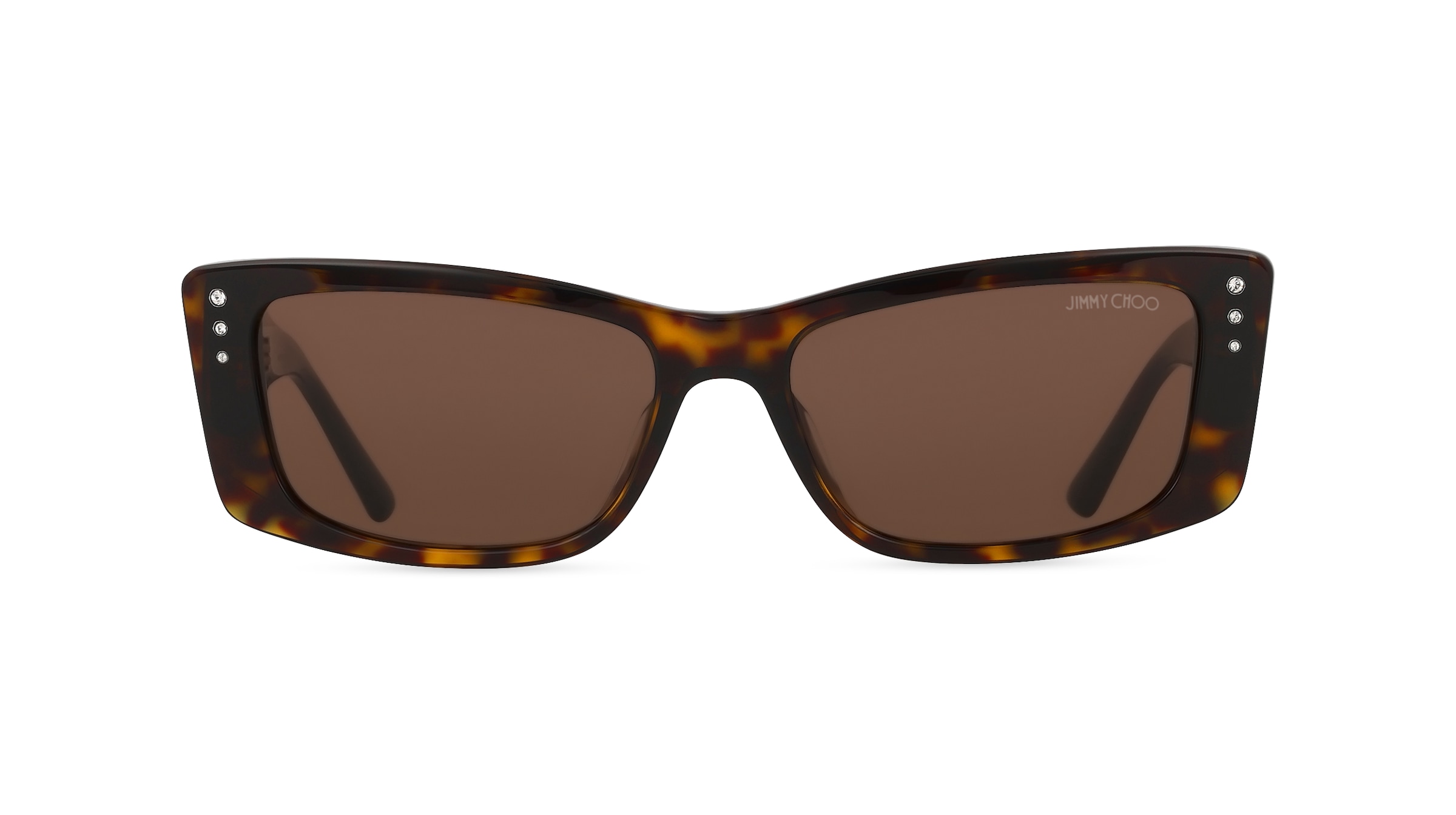 Jimmy Choo 0JC5002BU Damen-Sonnenbrille Vollrand Eckig Acetat-Gestell, braun