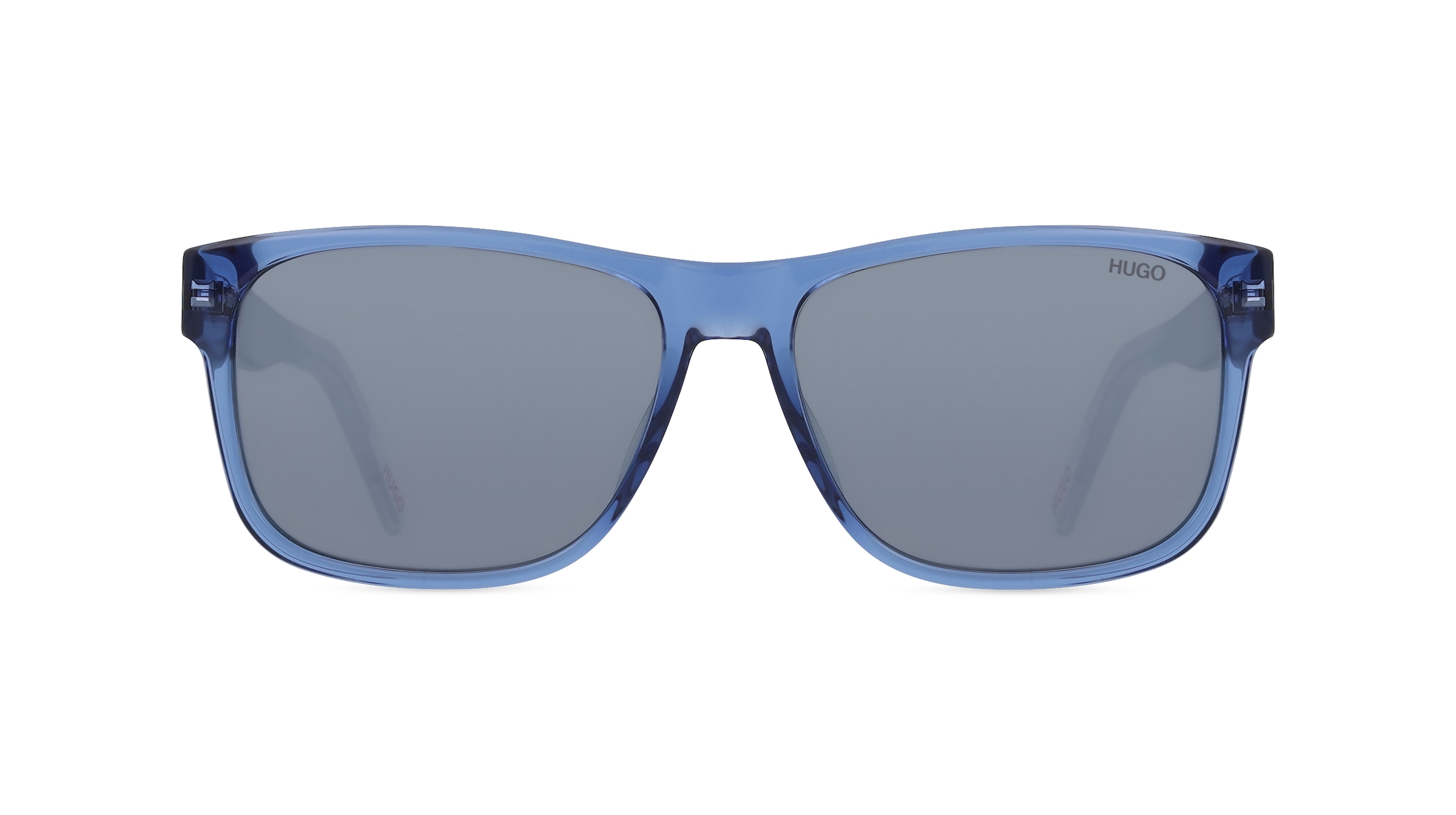 Hugo HG 1260/S Herren-Sonnenbrille Vollrand Eckig Acetat-Gestell, blau