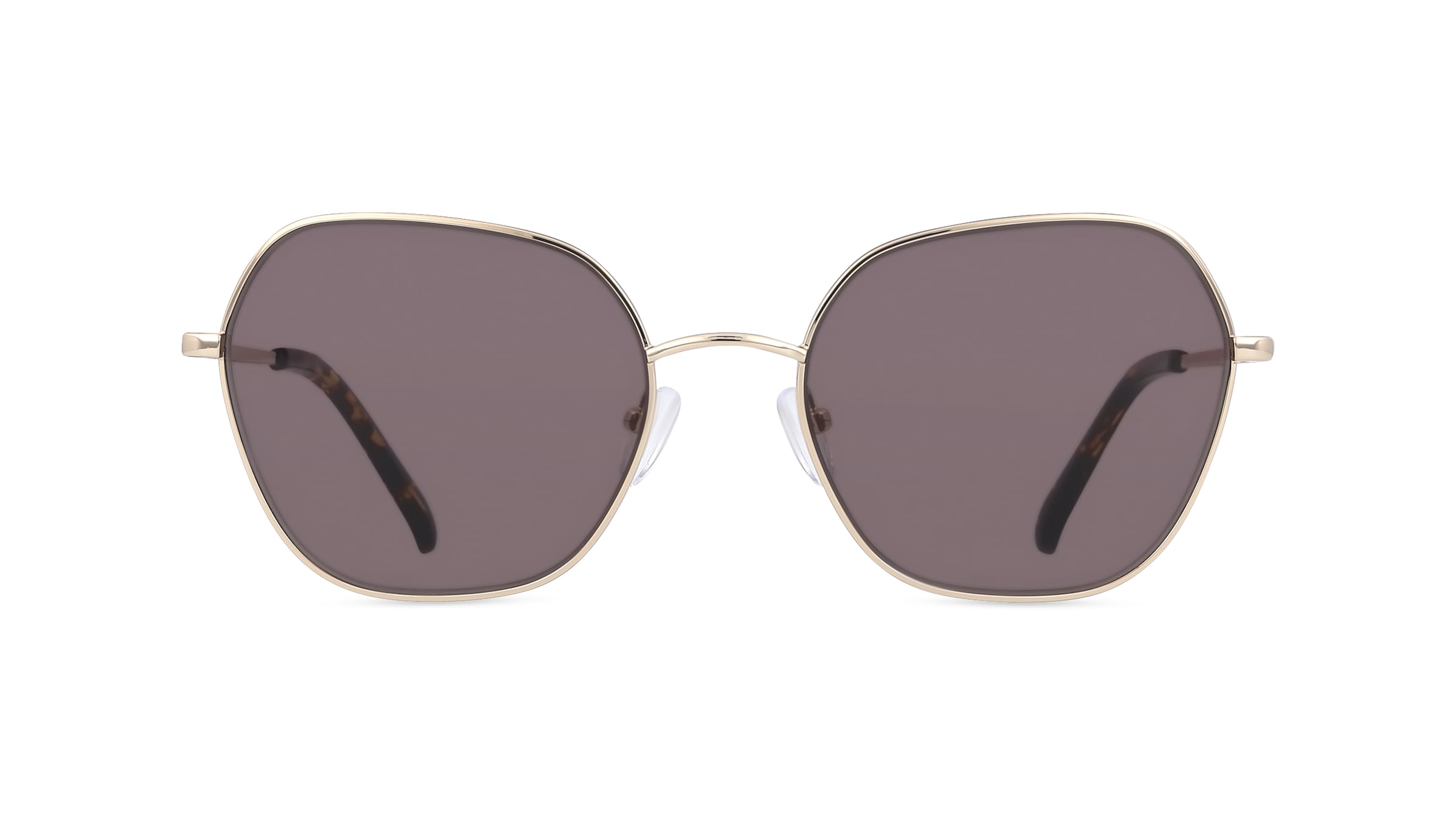 Fielmann BD 540 SUN FA CARLA Damen-Sonnenbrille Vollrand Butterfly Edelstahl-Gestell, gold