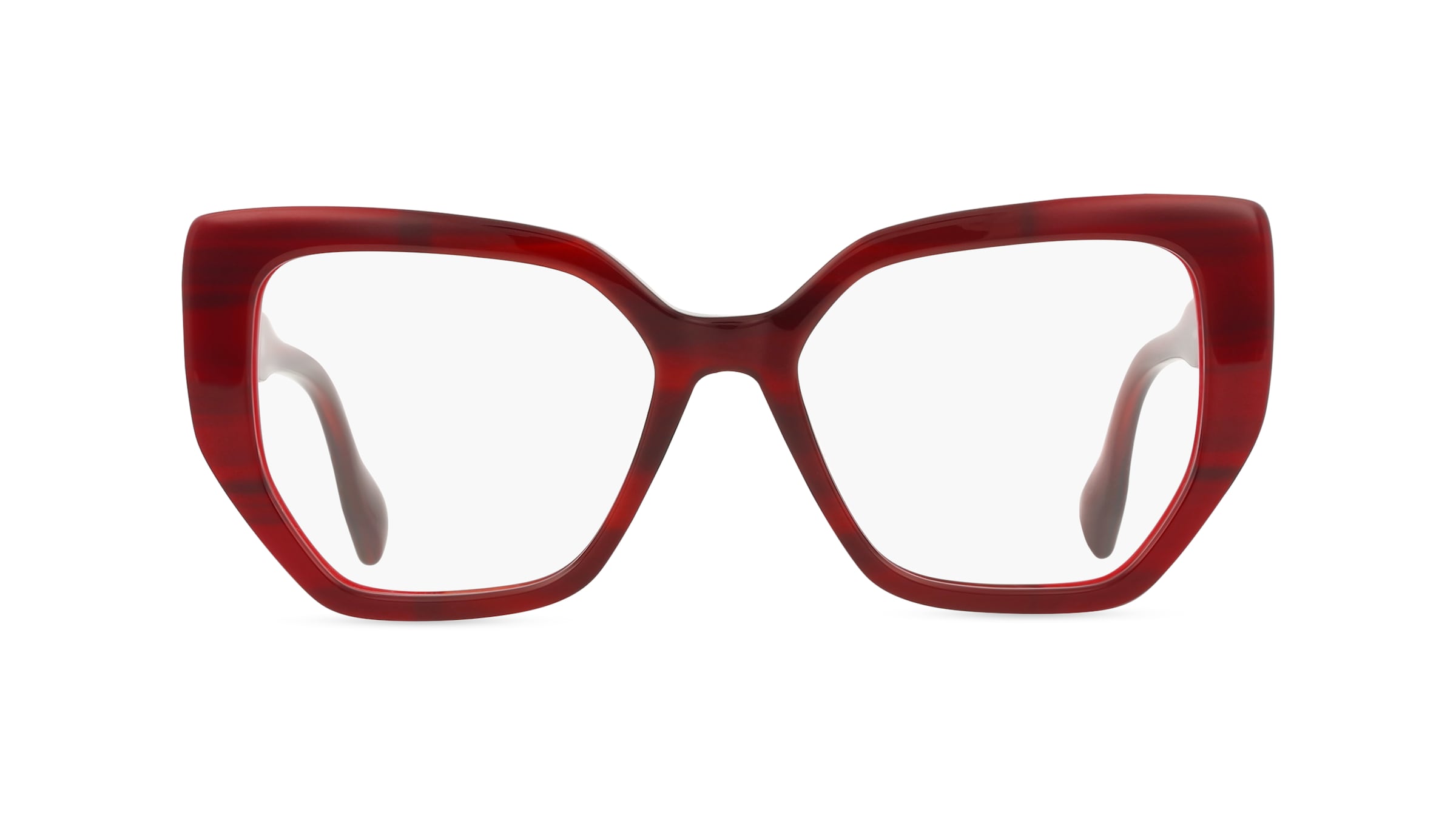 Karl Lagerfeld KL6174 Damen-Brille inkl. Gläser Vollrand Cateye Acetat-Gestell 53mm/17mm/145mm, rot