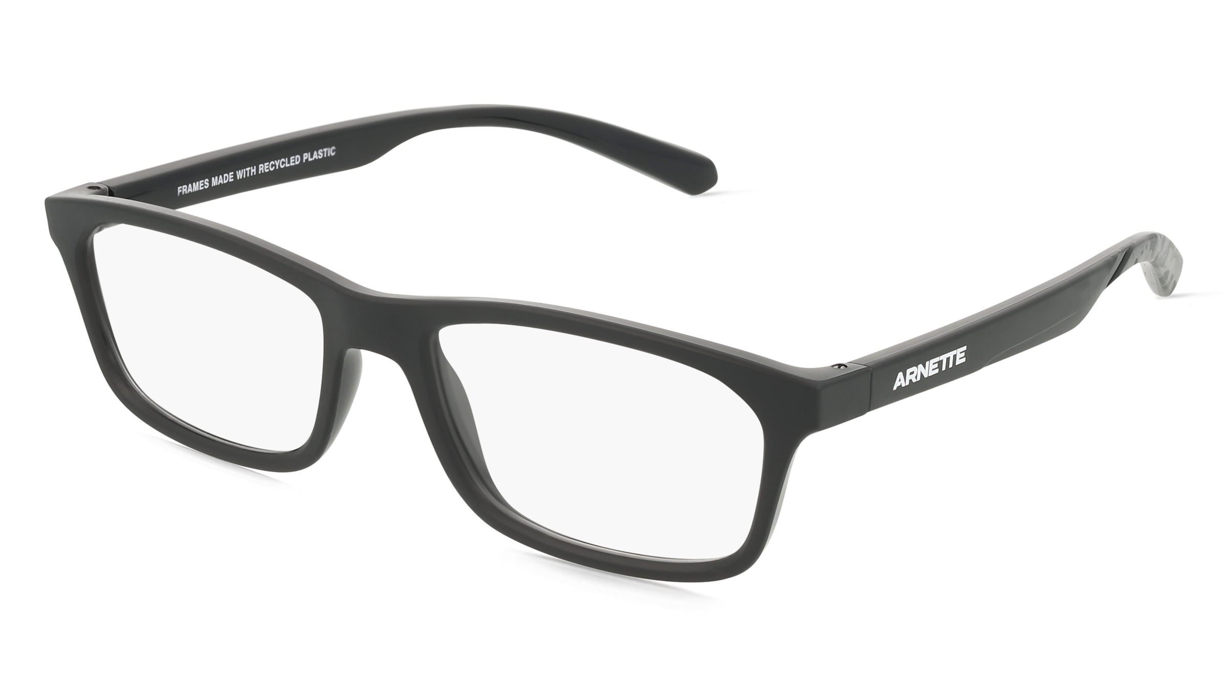 Arnette 0AN7252 KAMAYA Herren-Brille inkl. Gläser Vollrand Quadratisch Acetat-Gestell 52/17/140, Schwarz