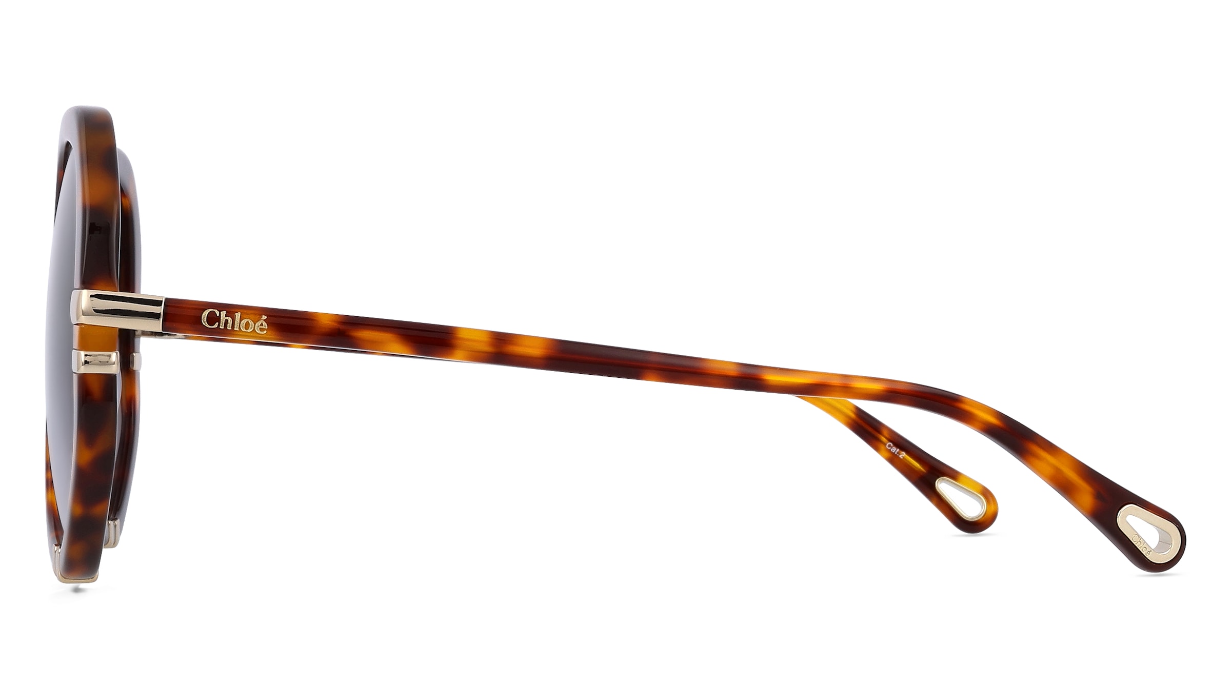 Thumbnail - Chloé CH0105S Unisex-Sonnenbrille Vollrand Geometrisch Acetat-Gestell, braun