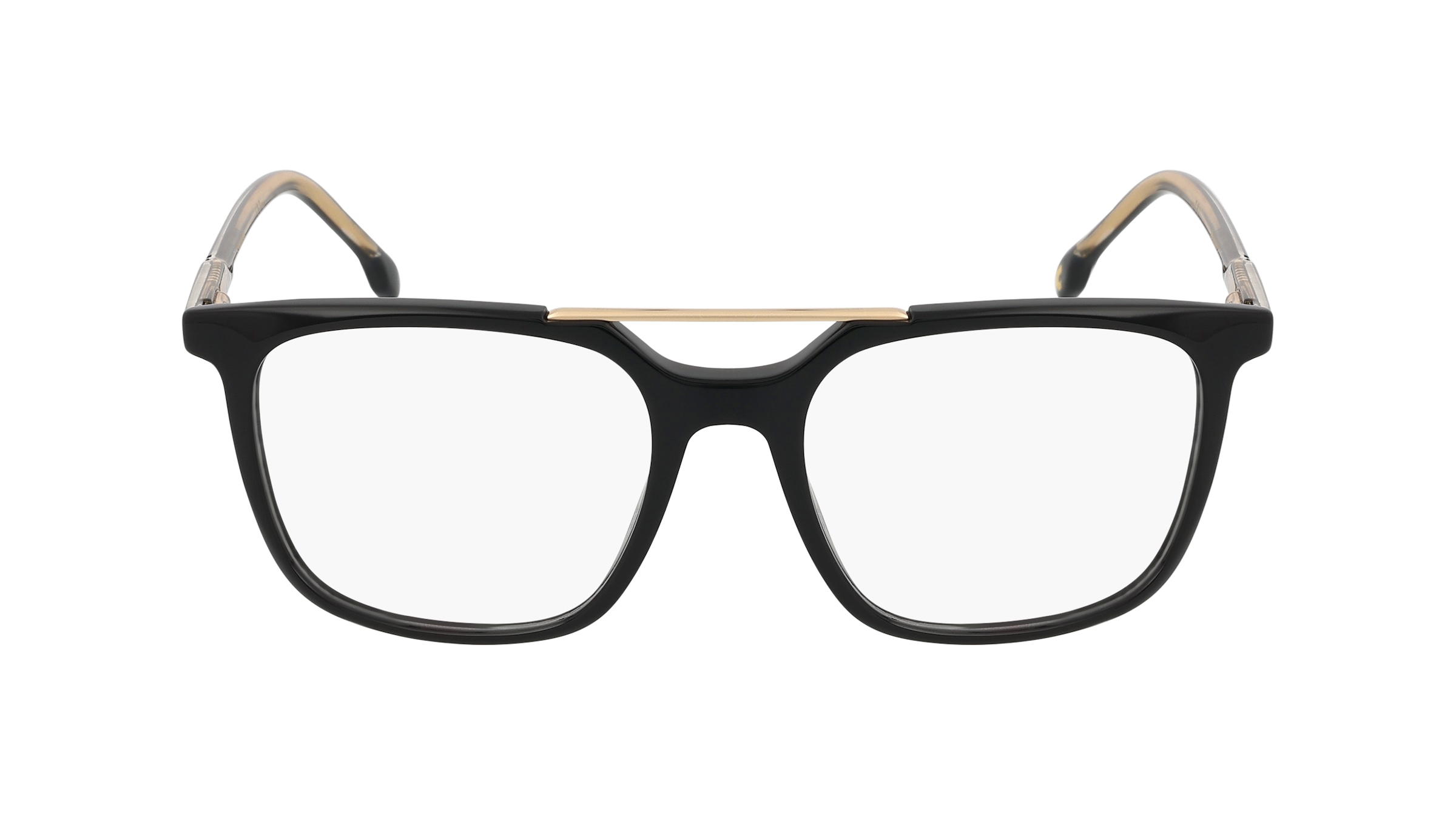 Carrera 1129 Unisex-Brille inkl. Gläser Vollrand Eckig Acetat-Gestell 52mm/18mm/140mm, Schwarz