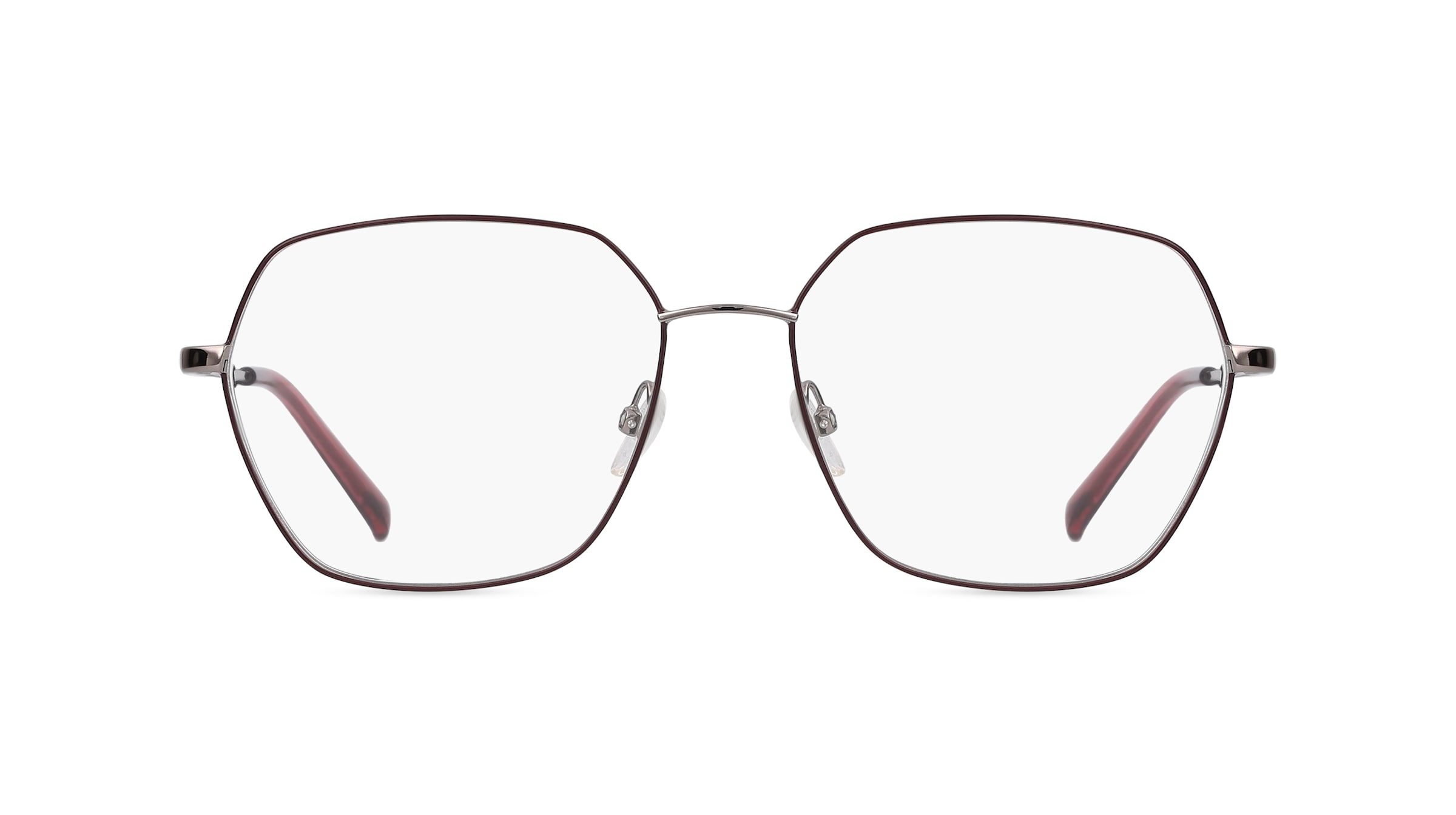 Fielmann MI 055 FA Damen-Brille inkl. Gläser Vollrand Eckig Edelstahl-Gestell 54mm/16mm/140mm, grau