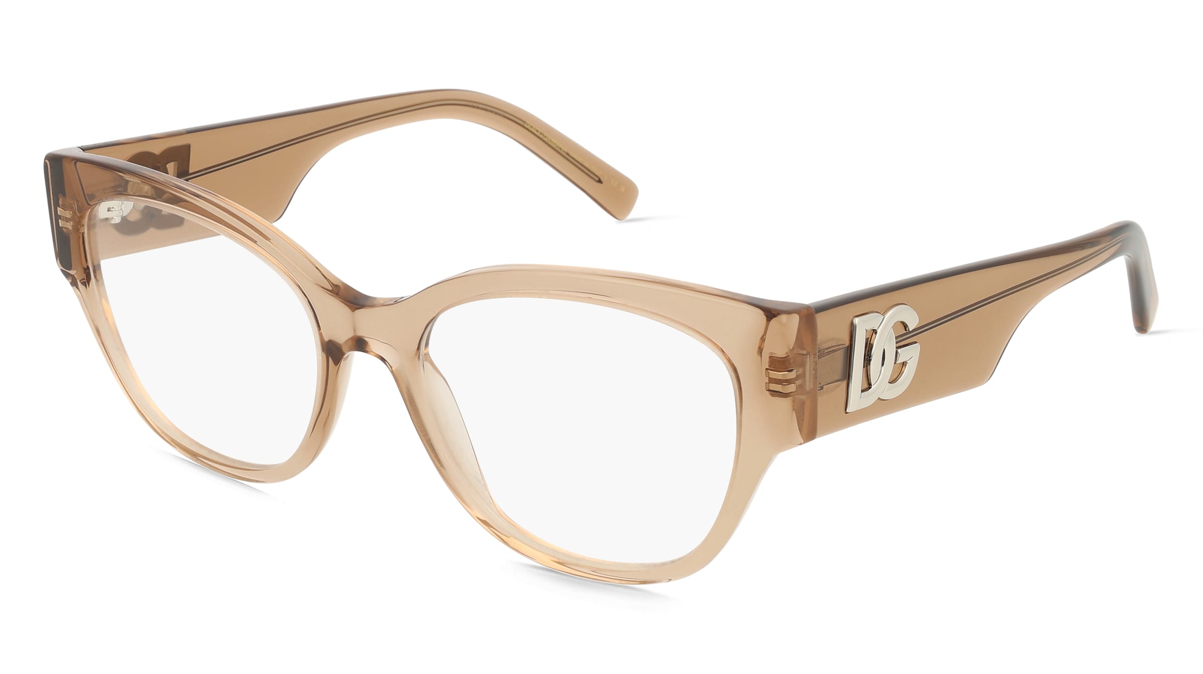 Dolce&amp;Gabbana 0DG3377 Damen-Brille inkl. Gläser Vollrand Butterfly Acetat-Gestell 53/18/145, Beige