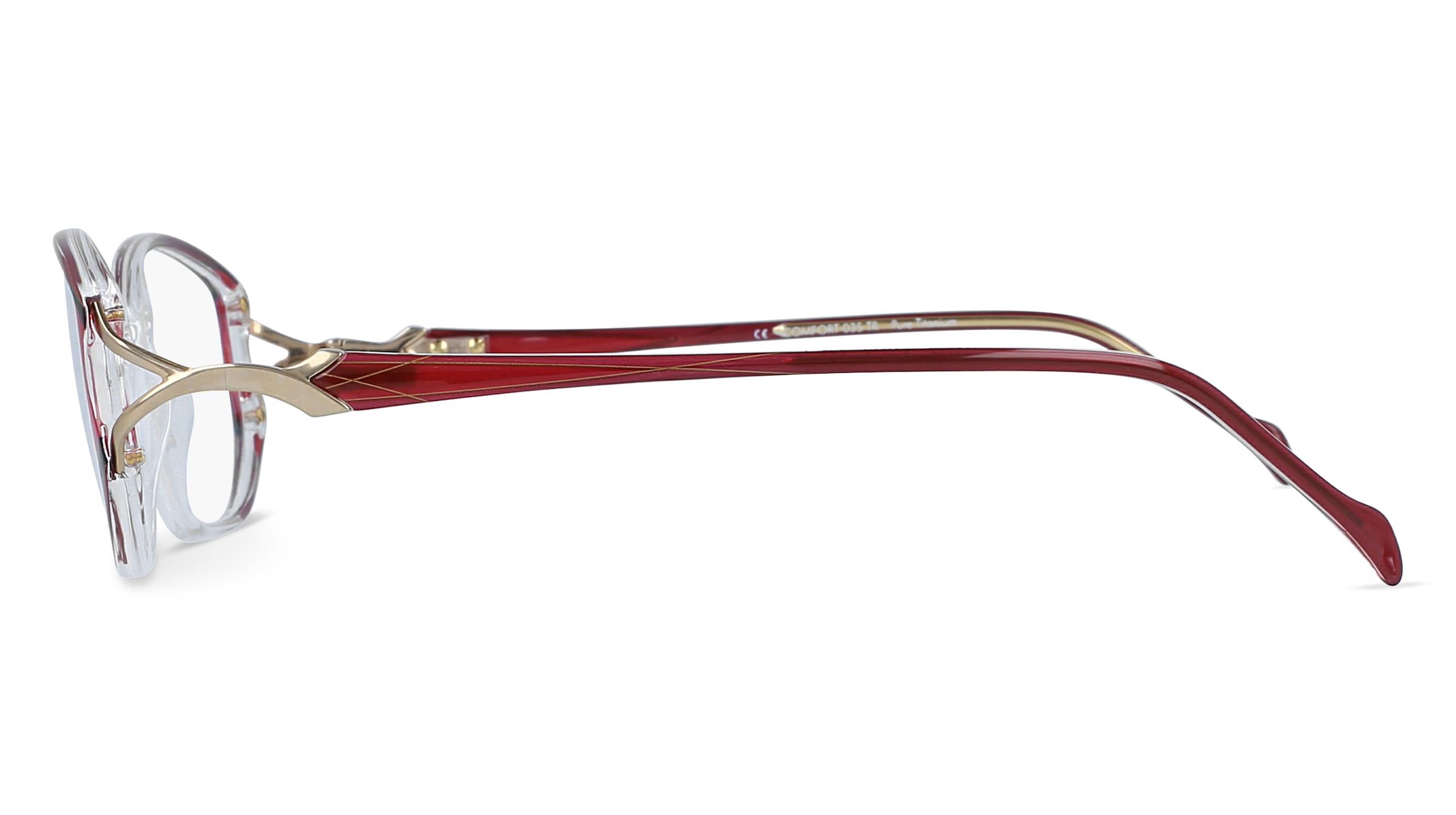 Thumbnail - Fielmann COMFORT 035 TR Damen-Brille inkl. Gläser Vollrand Eckig TR90-Gestell 52mm/12mm/130mm, rot