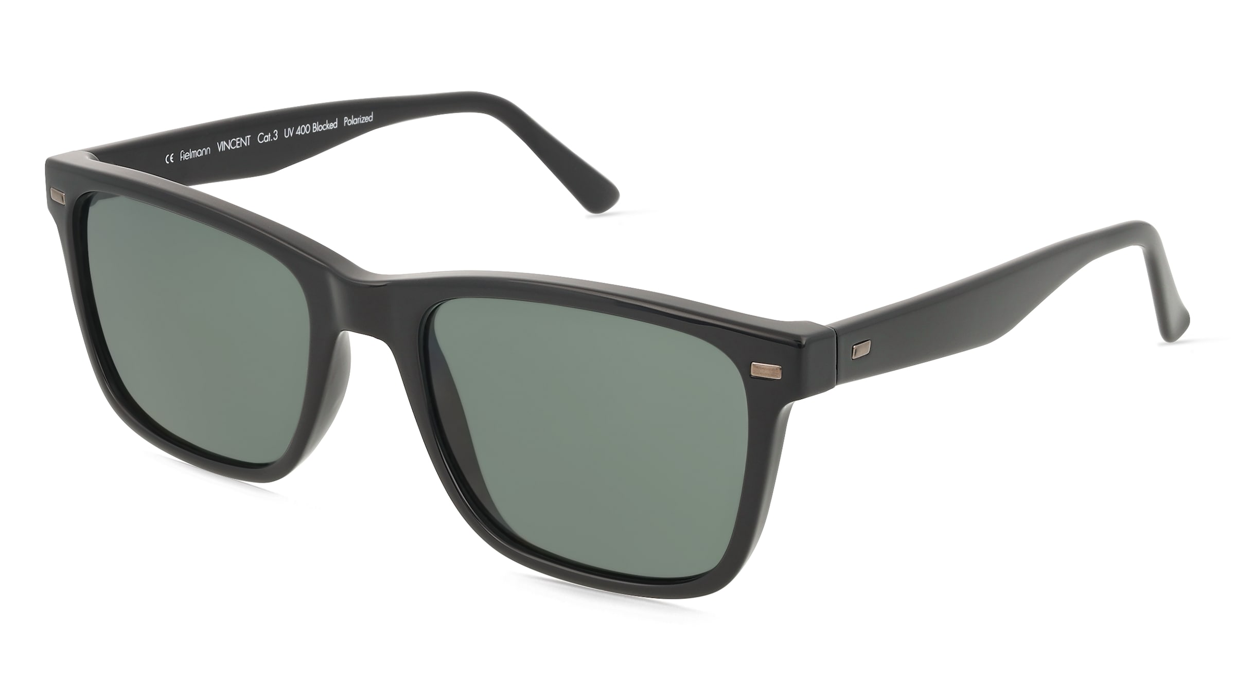 Fielmann MC 561 SUN CL Herren-Sonnenbrille Vollrand Eckig Propionat-Gestell, schwarz