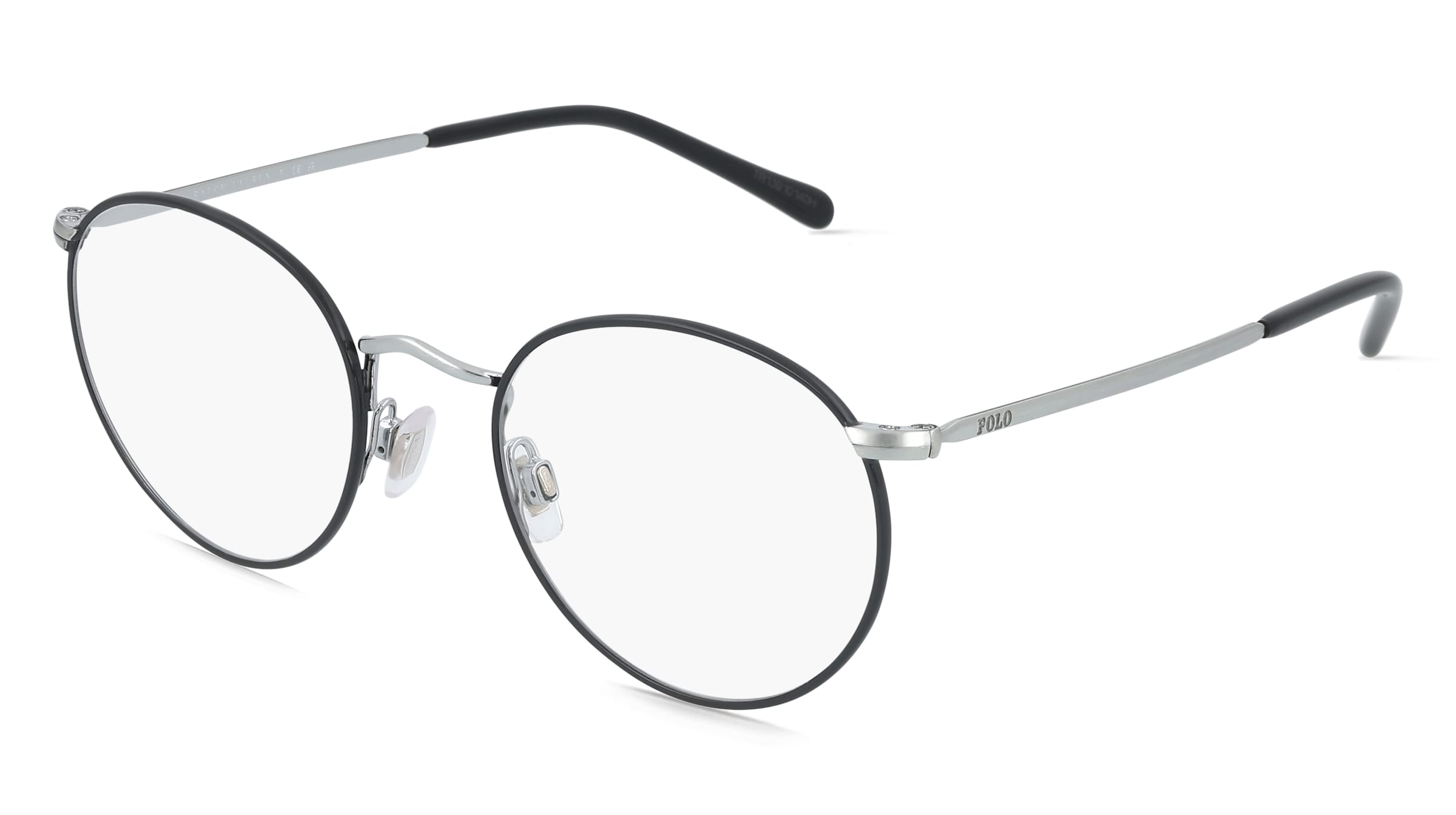 Polo Ralph Lauren 0PH1179 Herren-Brille inkl. Gläser Vollrand Panto Metall-Gestell 48/20/145, Schwarz