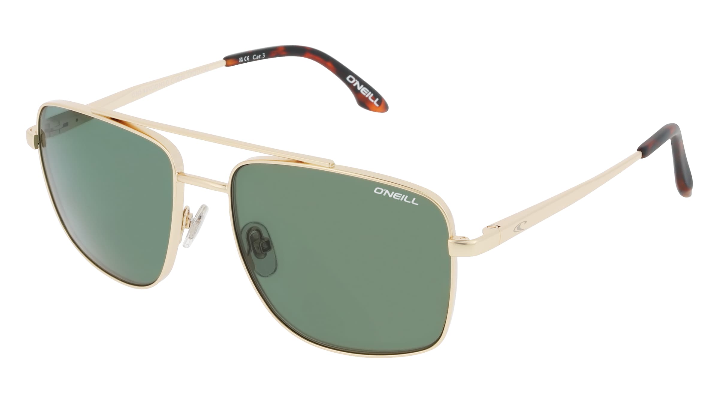 O’Neill 965054 Unisex-Sonnenbrille Vollrand Quadratisch Metall-Gestell, Grün