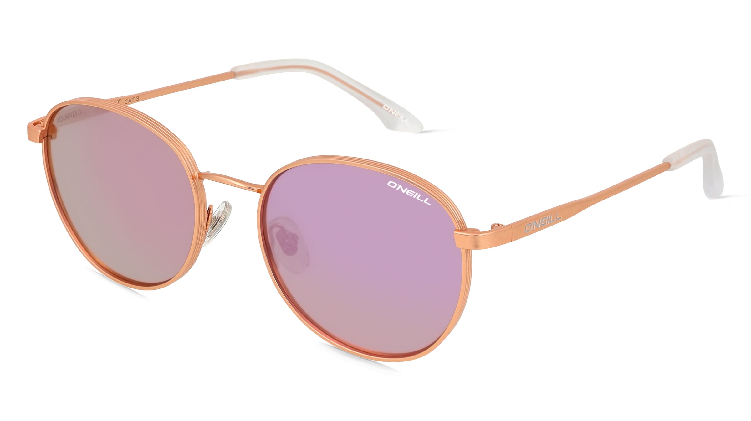 O’Neill O'Neill 9013 2.0 Ons Unisex-Sonnenbrille Vollrand Rund Edelstahl-Gestell, Gold