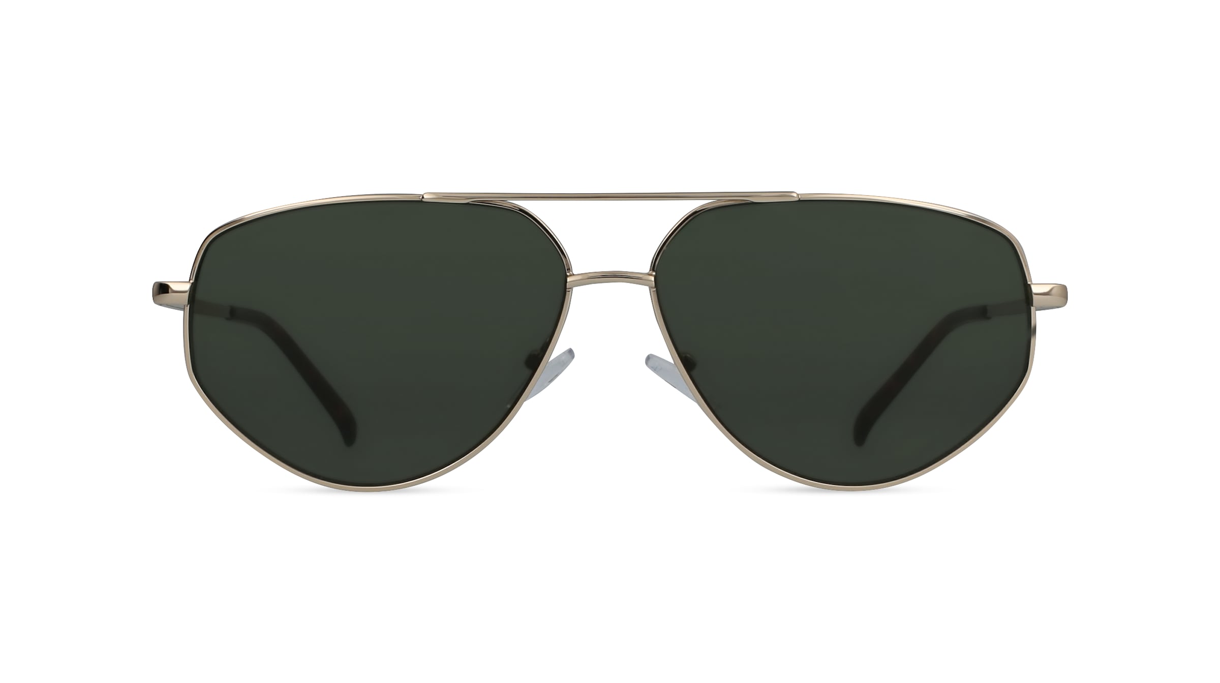 Fielmann BD 482 SUN CL Herren-Sonnenbrille Vollrand Pilot Edelstahl-Gestell, gold