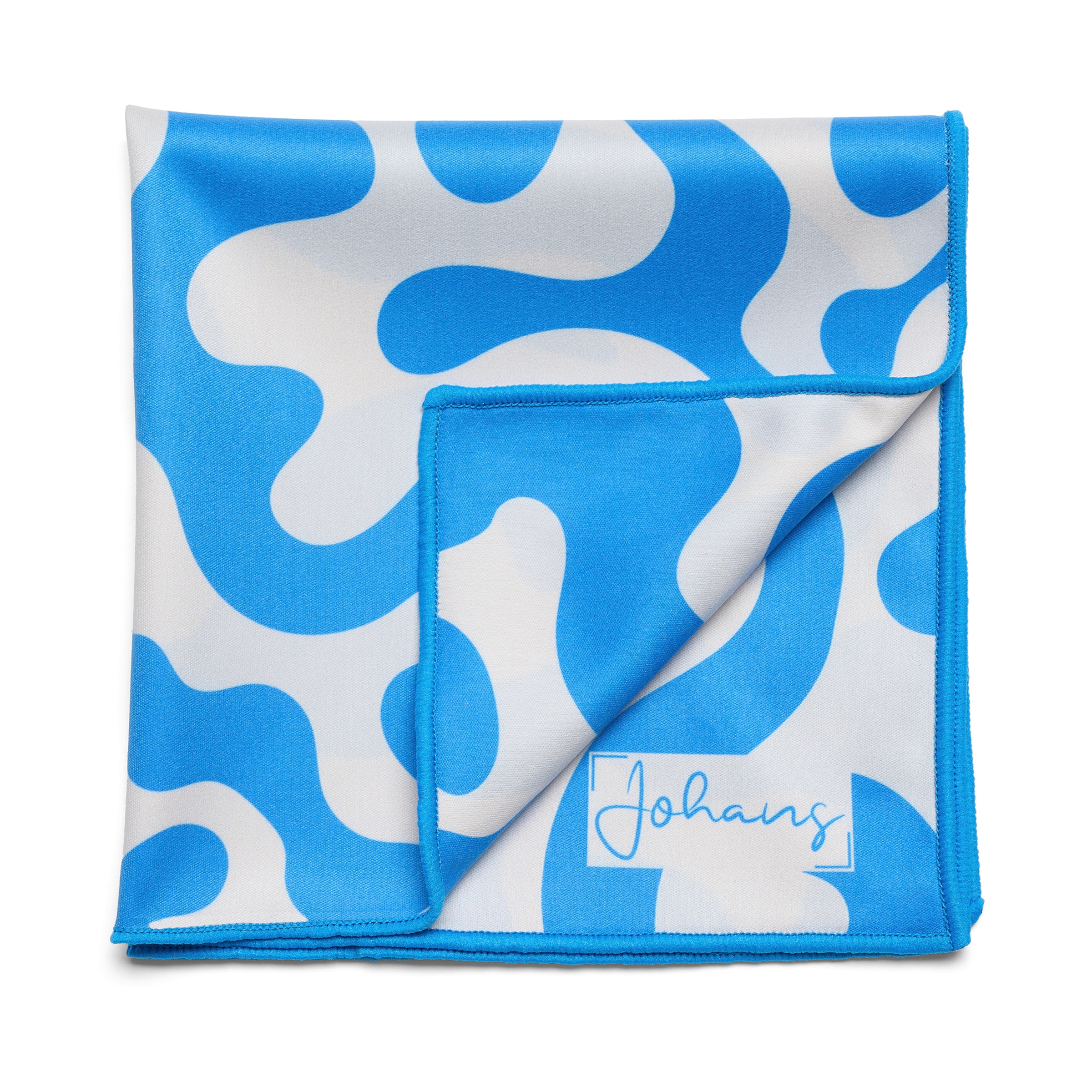 Johans Brillenputztuch Blue Swirl