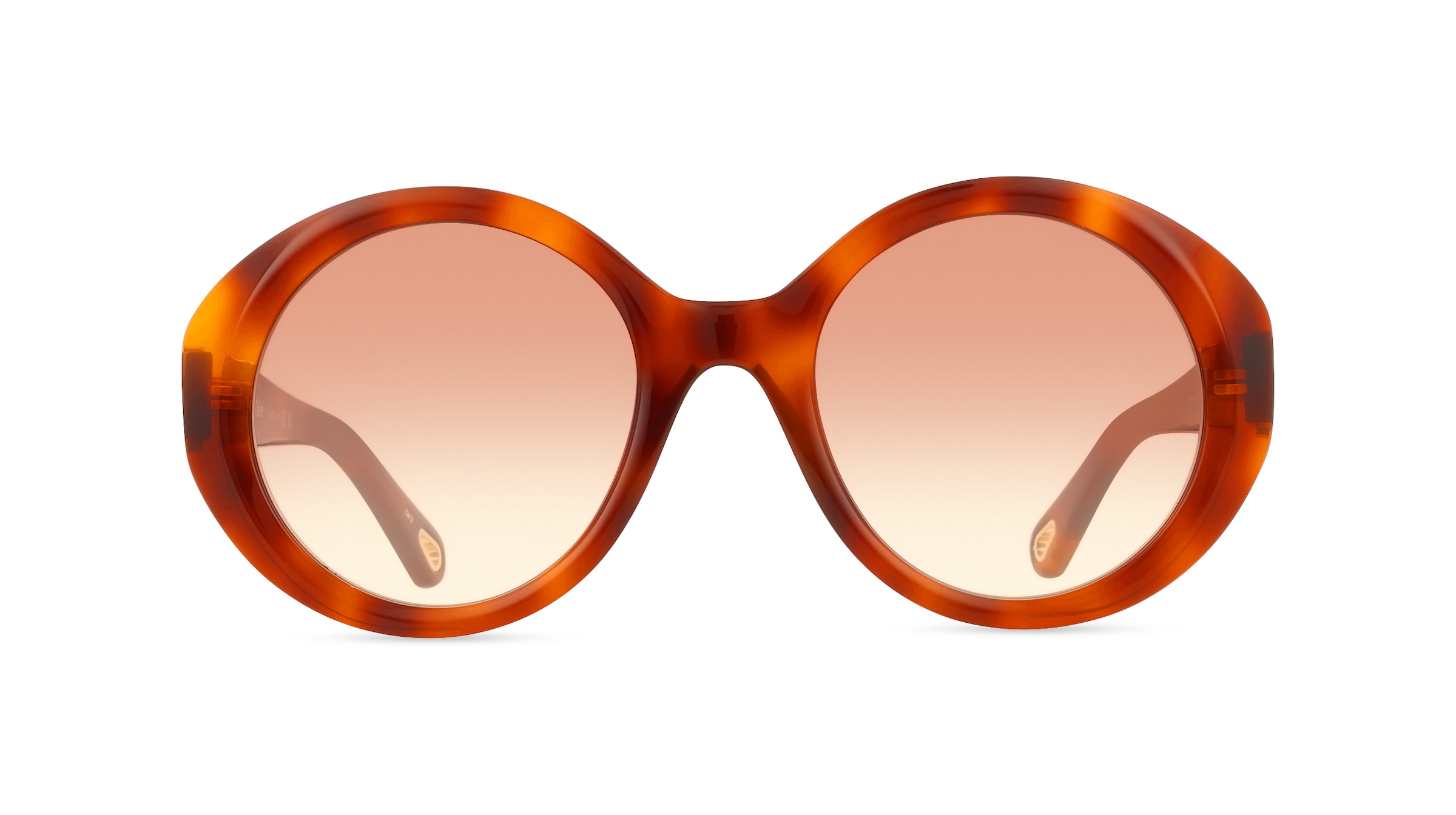 Chloé CH0332S Damen-Sonnenbrille Vollrand Rund Acetat-Gestell, braun