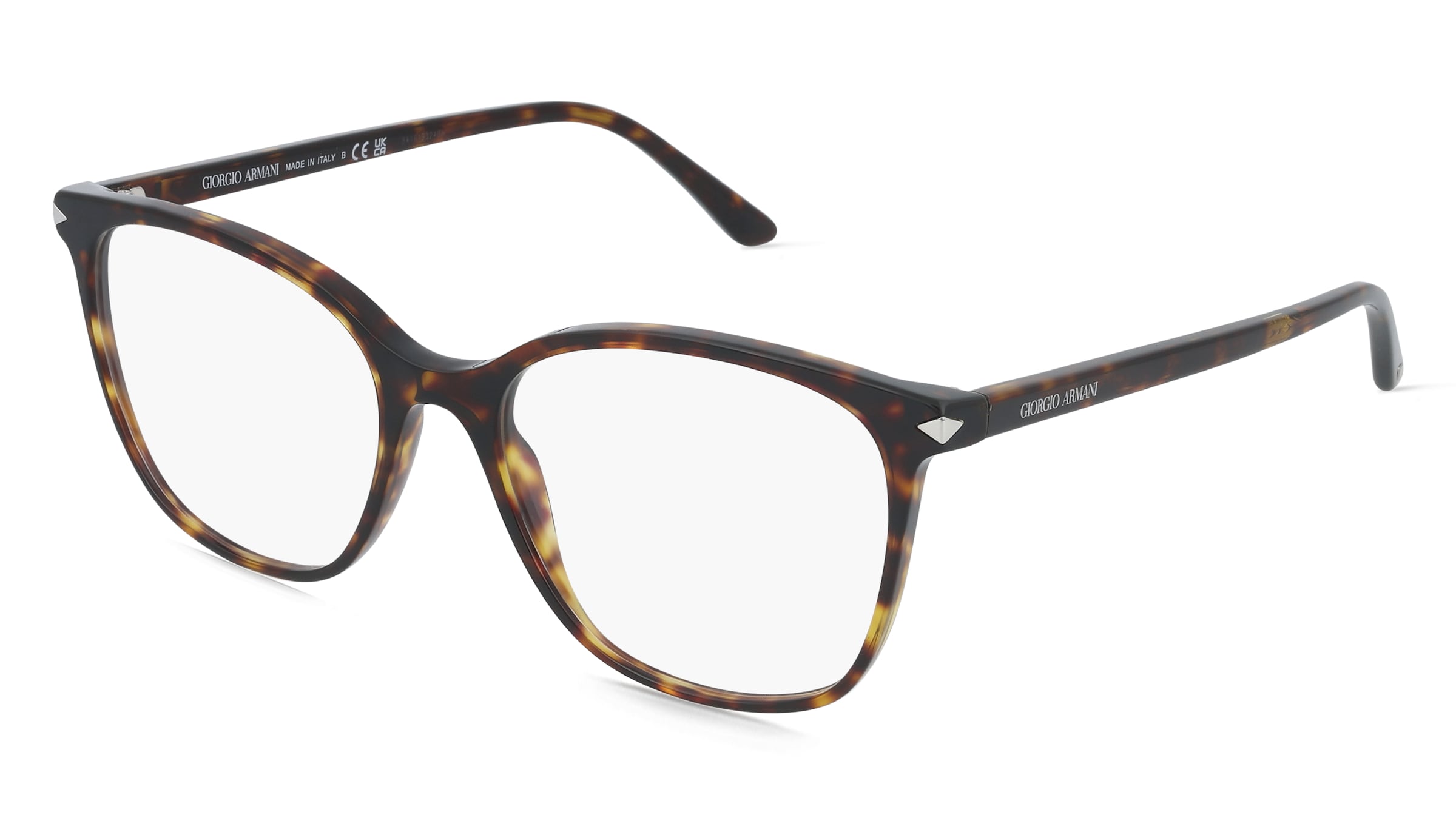 Giorgio Armani AR7192 Damen-Brille inkl. Gläser Vollrand Quadratisch Acetat-Gestell 54/17/145, Havanna