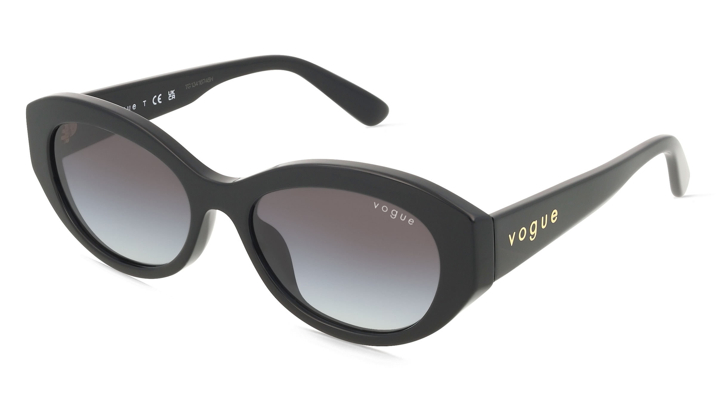 Vogue 0VO5659SU Damen-Sonnenbrille Vollrand Geometrisch Acetat-Gestell, Schwarz