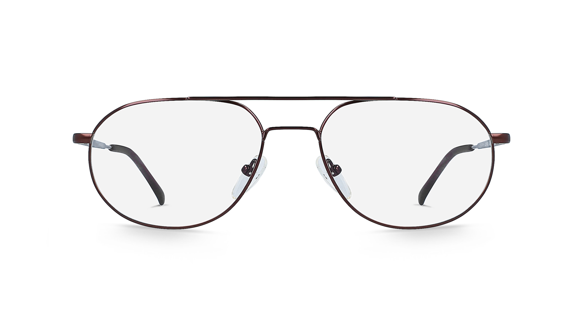 Fielmann MC 176 TR Herren-Brille inkl. Gläser Vollrand Pilot Metall-Gestell 52mm/18mm/140mm, braun