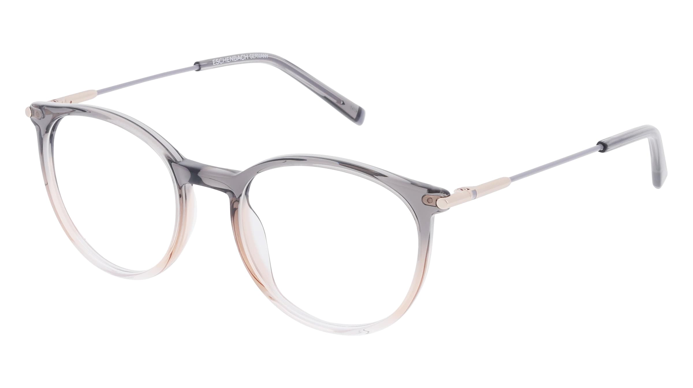 HUMPHREY’S eyewear 581144 Unisex-Brille inkl. Gläser Vollrand Panto Kunststoff-Gestell 47/17/140, Grau