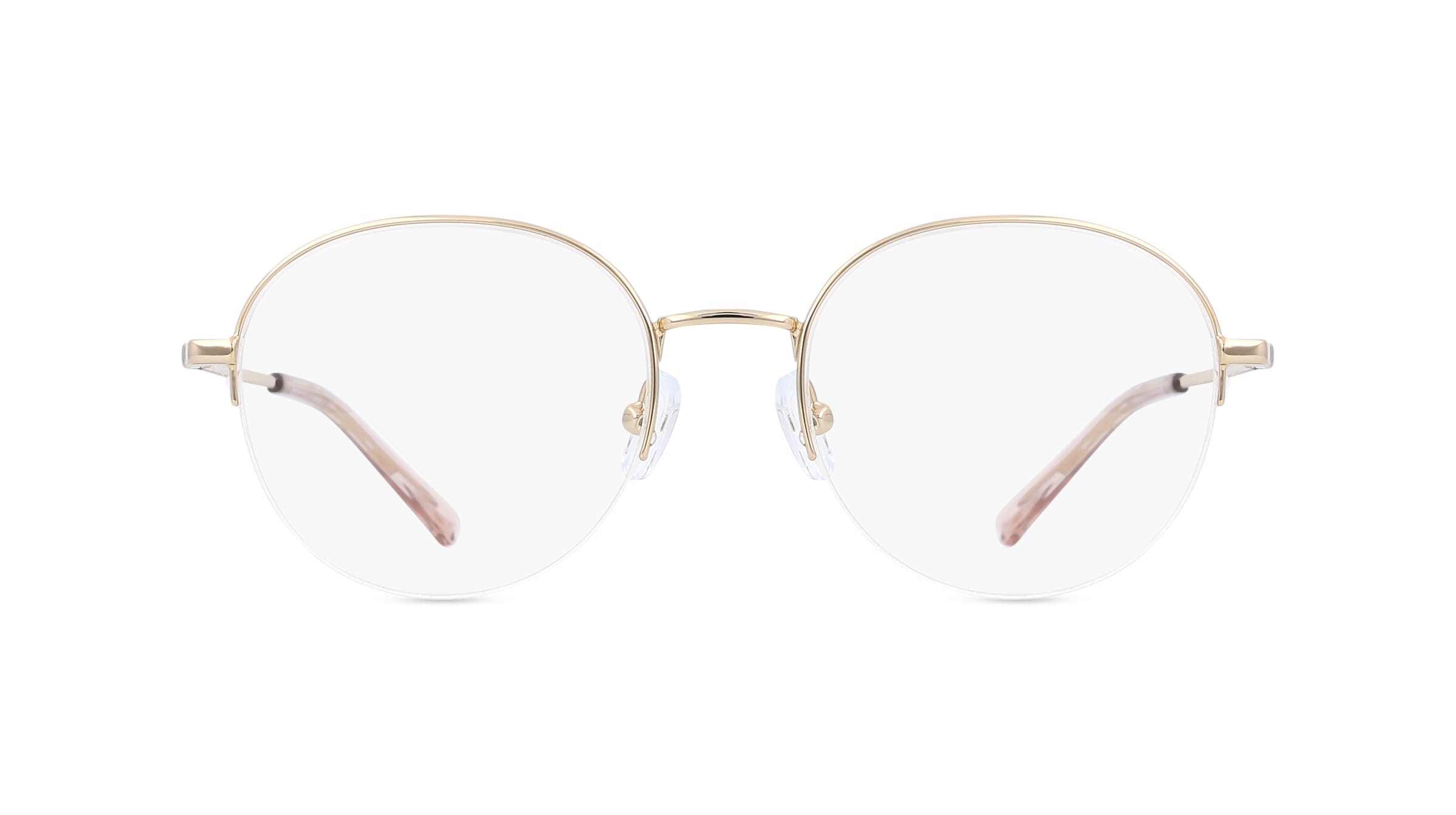 Fielmann BE 025 CL Damen-Brille inkl. Gläser Nylor Oval Edelstahl-Gestell 49mm/19mm/135mm, gold