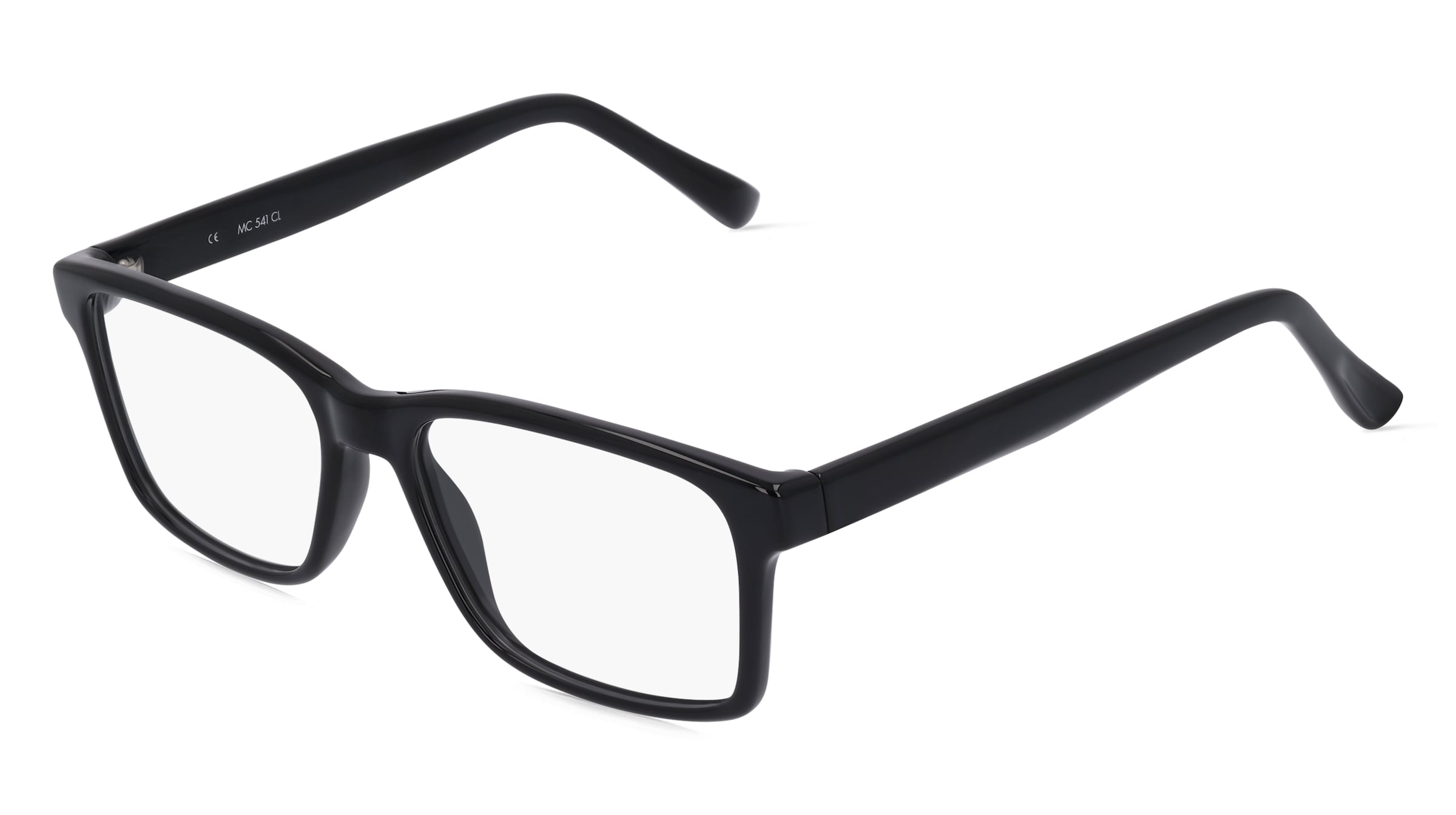 Fielmann MC 541 CL Herren-Brille inkl. Gläser Vollrand Quadratisch Propionat-Gestell 54/16/140, Schwarz