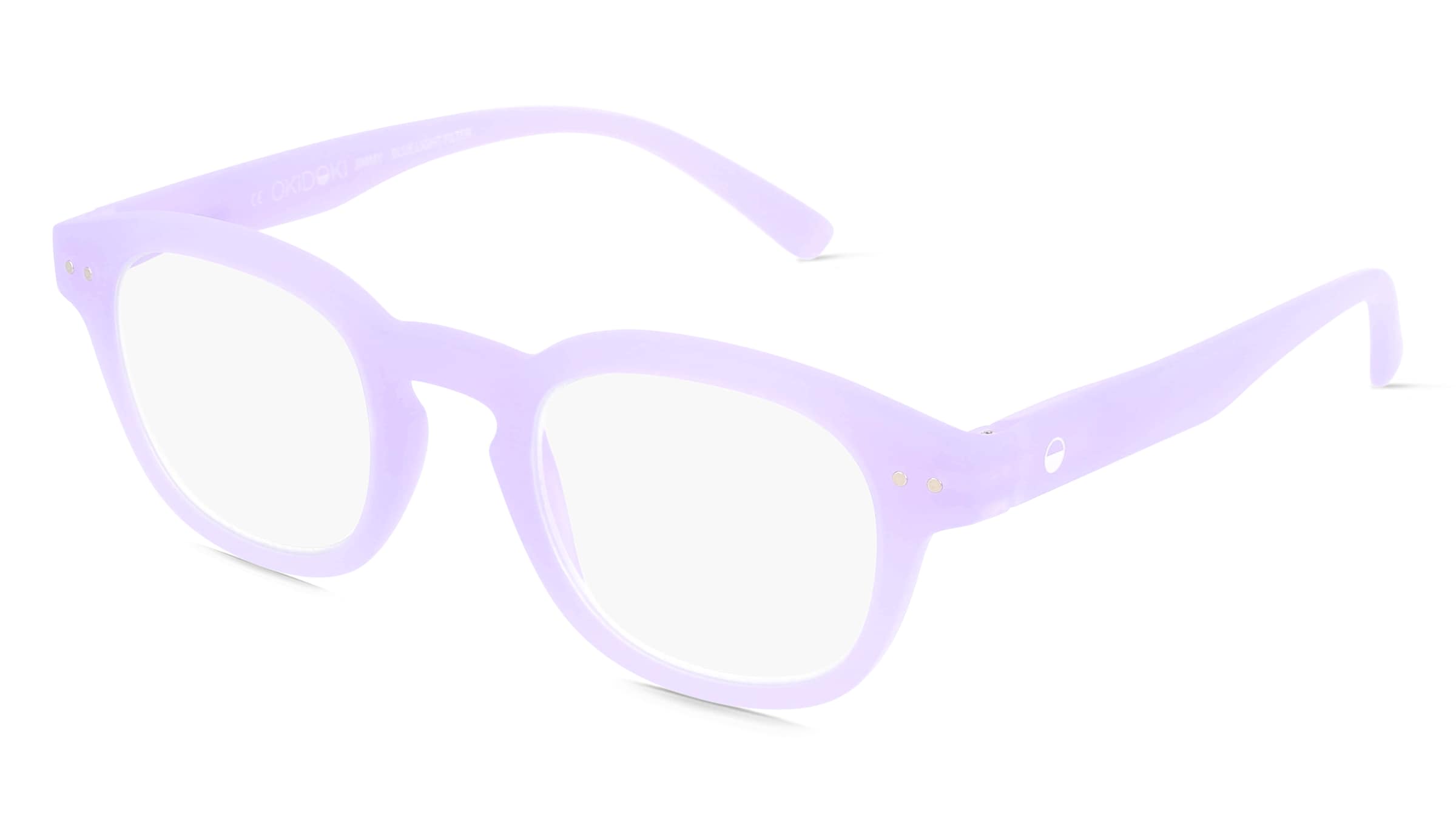 OKIDOKI JIMMY Reader Unisex-Fertiglesebrille Vollrand Panto Kunststoff-Gestell, Lila