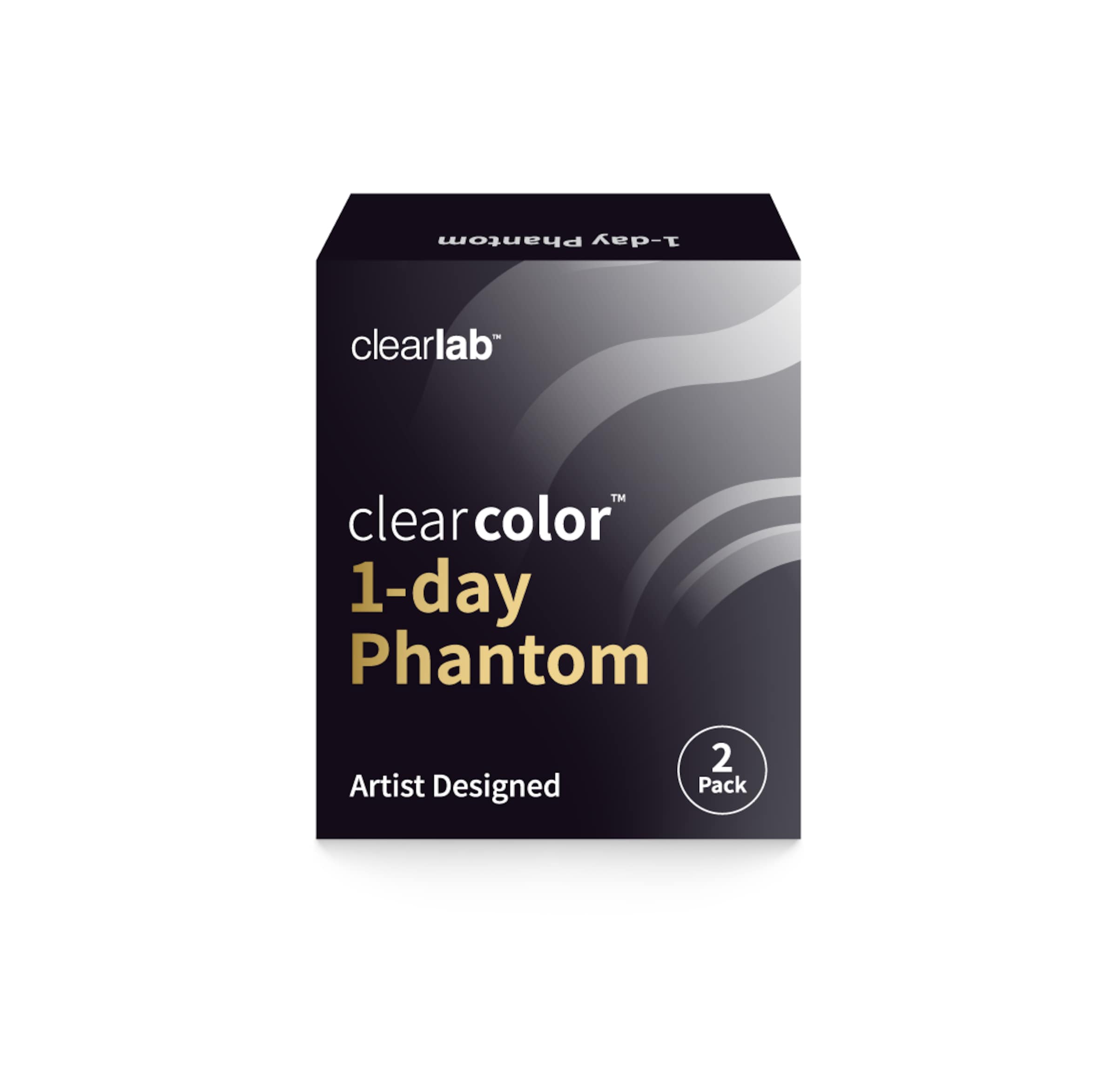 Clearlab Clearcolor 1-day Phantom Red Vampire (2er Packung) Tageslinsen (0 dpt & BC 8.6) mit UV-Schutz, Red Vampire