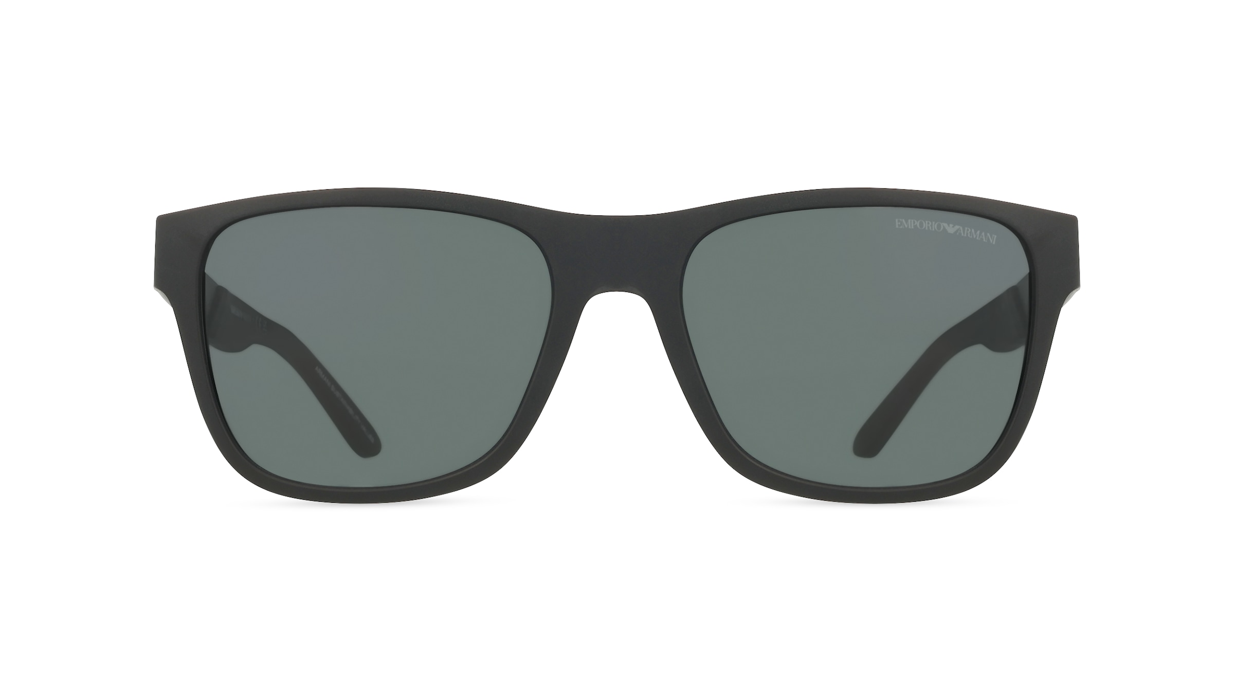 Emporio Armani EA4243 Herren-Sonnenbrille Vollrand Quadratisch Kunststoff-Gestell, Schwarz