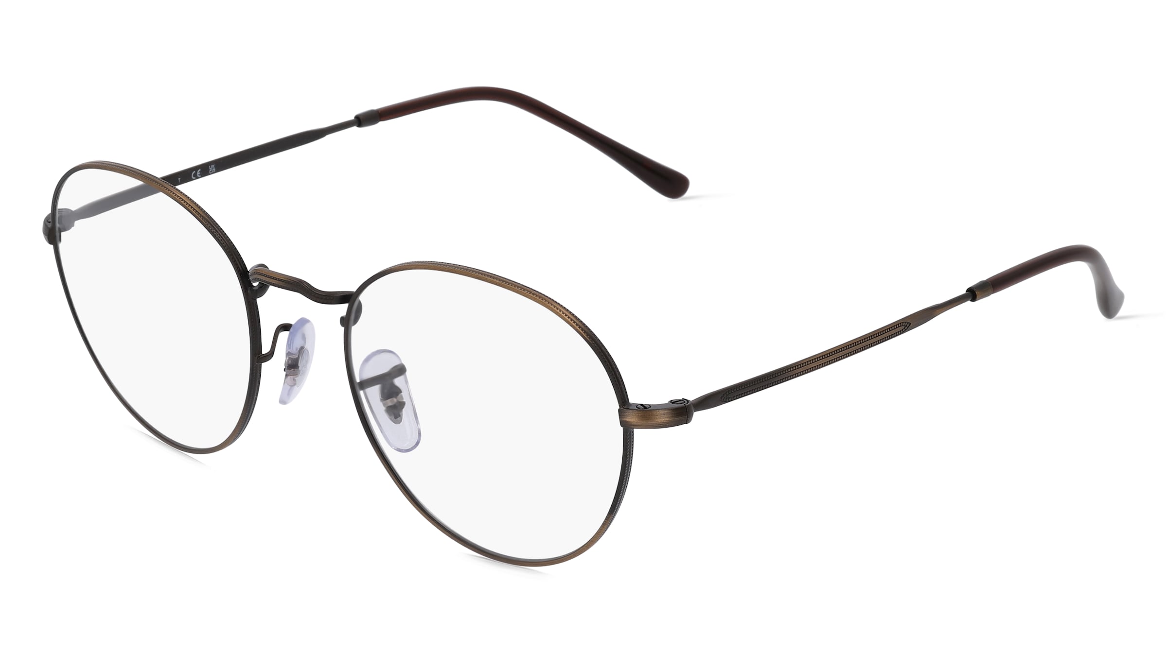 Ray-Ban RX3582V Unisex-Brille inkl. Gläser Vollrand Panto Metall-Gestell 51/20/140, Pink