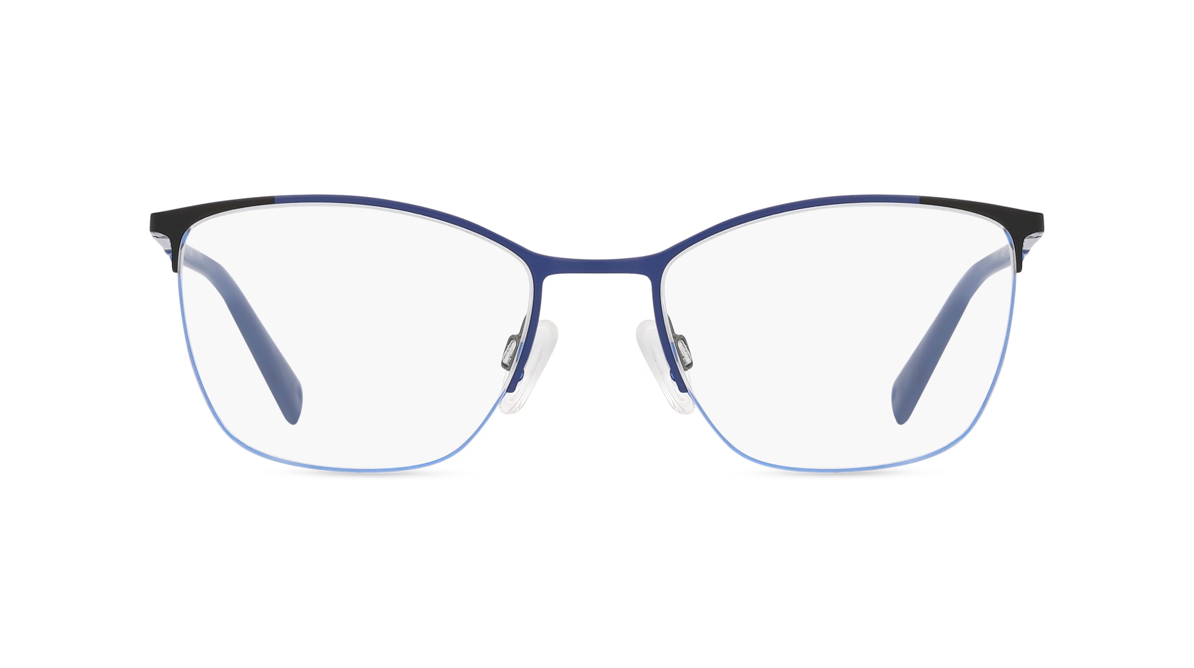 BRENDEL eyewear 902412 Damen-Brille inkl. Gläser Halbrand Eckig Metall-Gestell 49mm/17mm/135mm, blau