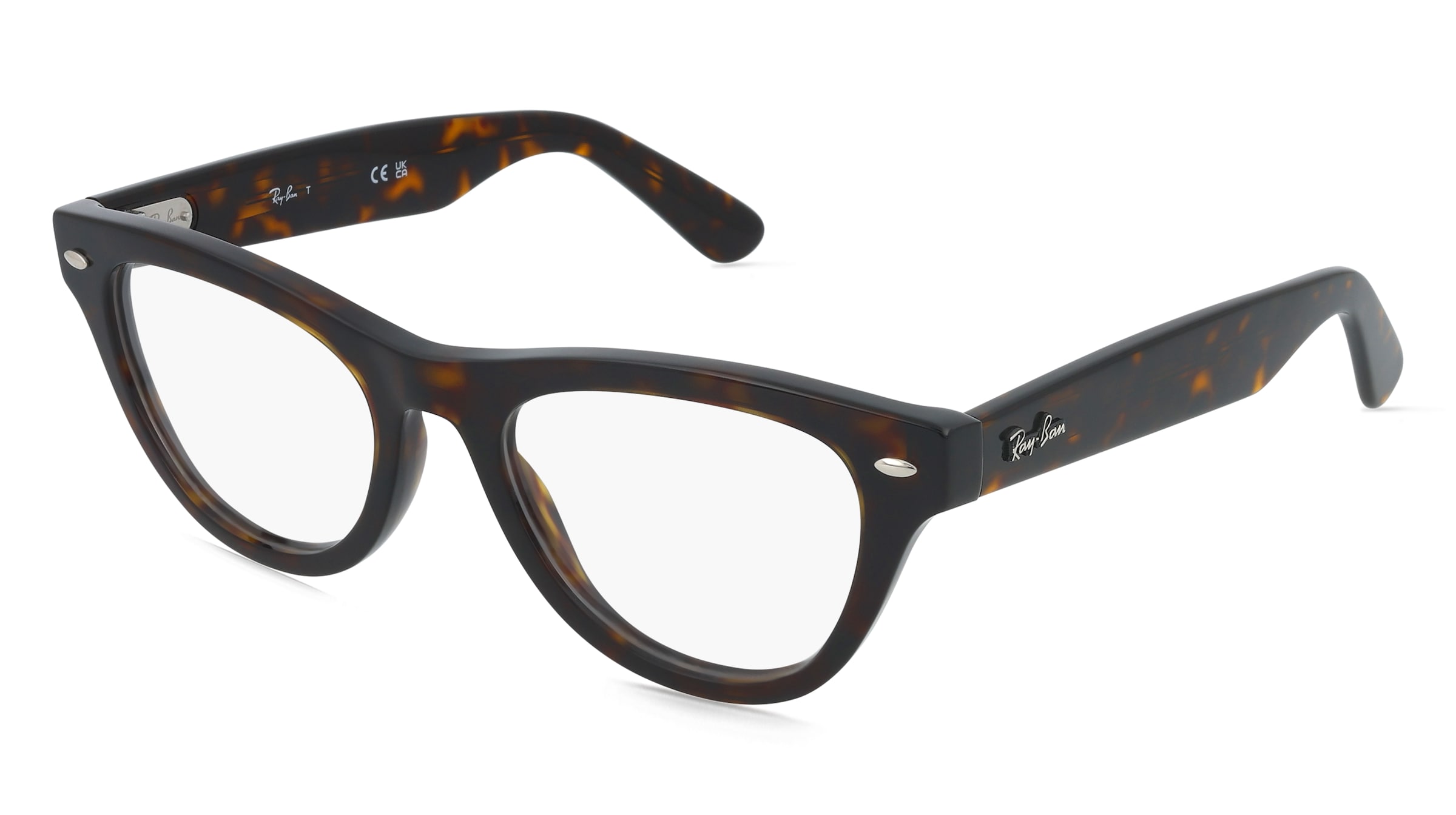 Luxottica Fashion Brillen Vertriebs Gmbh Damen Havanna Ray-Ban Rx5510 -Brille Inkl. Gläser Vollrand Cat Eye Acetat-Gestell 52/20/145,