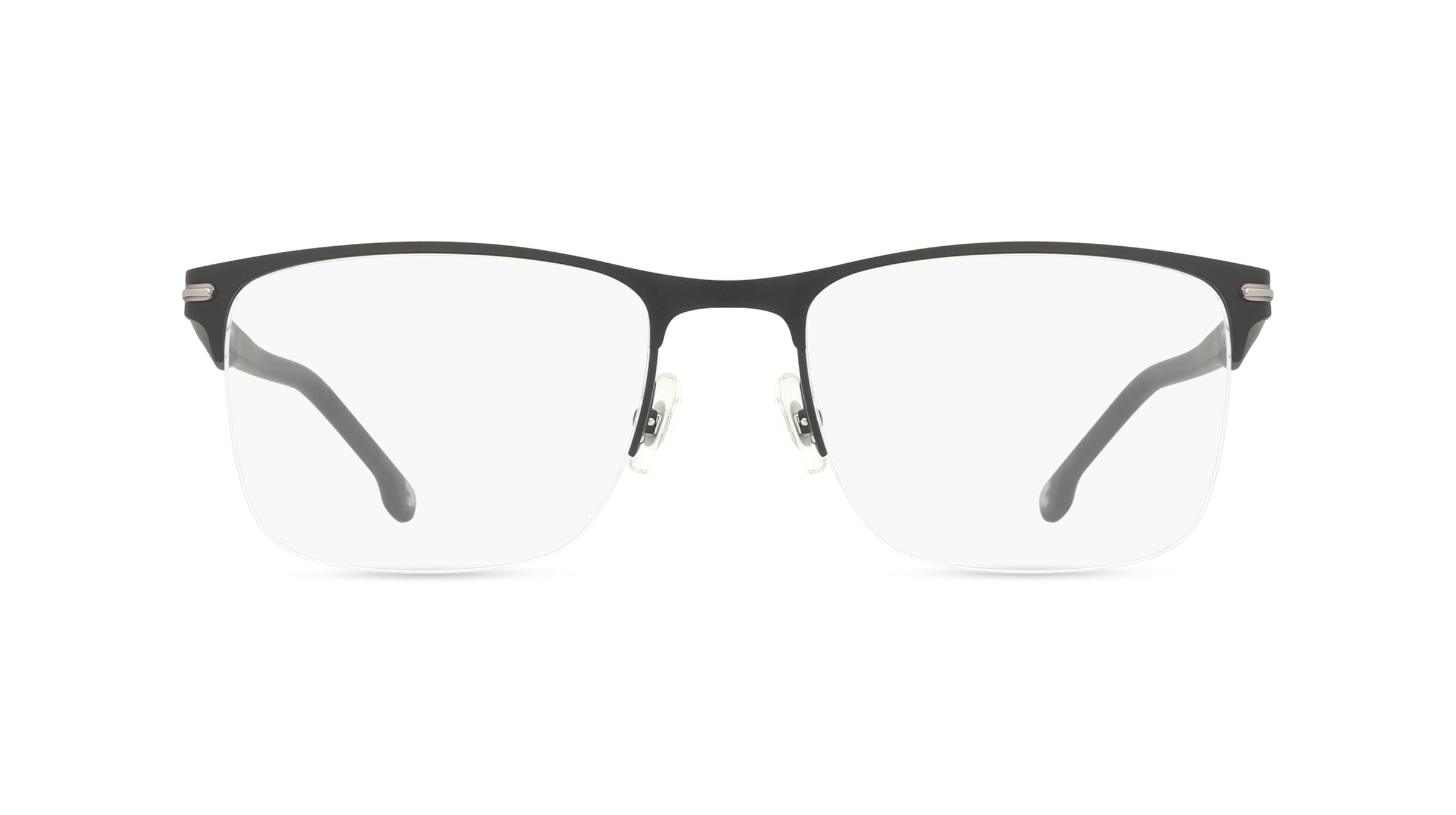 Carrera 291 Herren-Brille inkl. Gläser Halbrand Eckig Metall-Gestell 57mm/19mm/145mm, schwarz