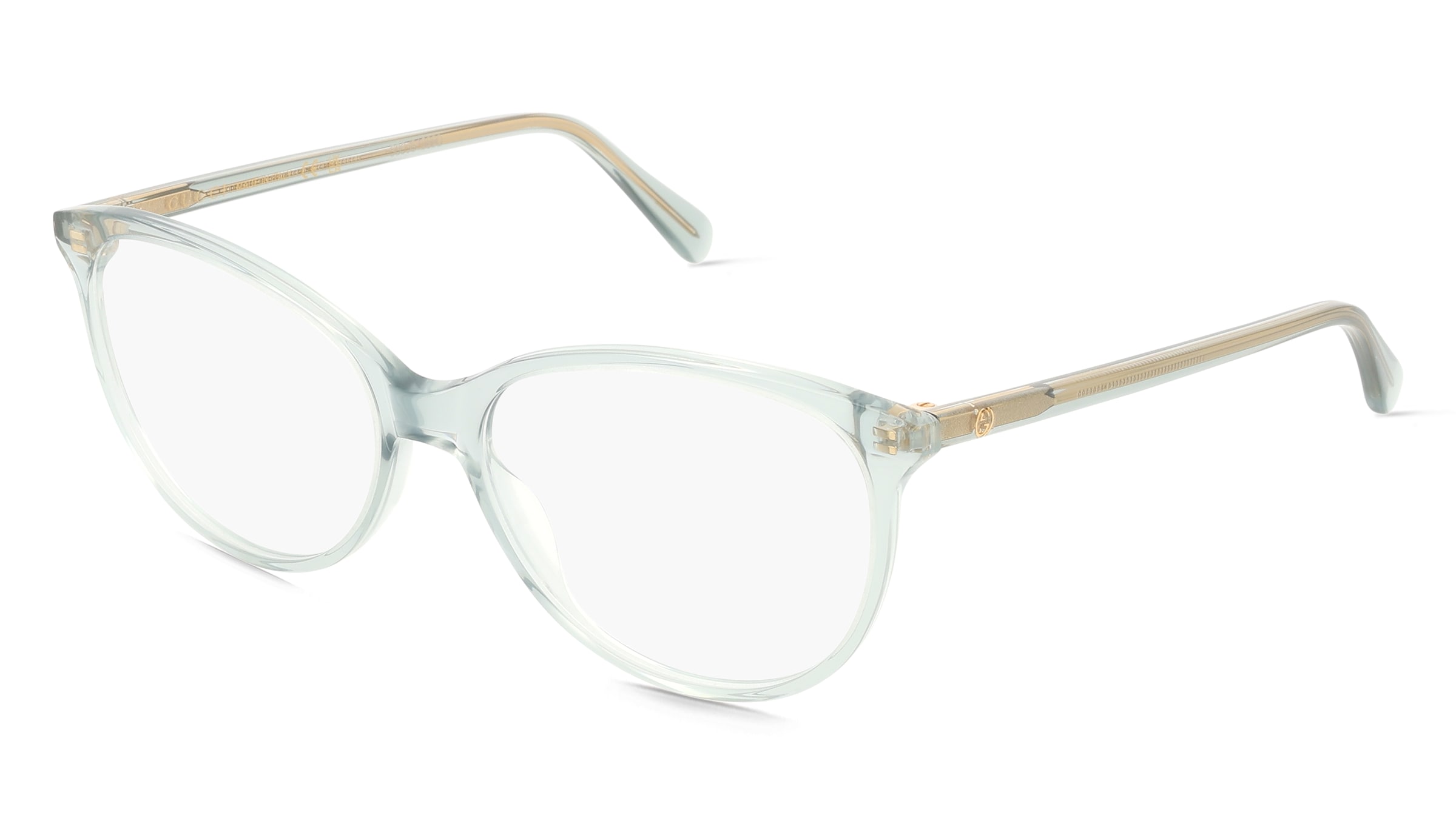 Gucci GG0550O Unisex-Brille inkl. Gläser Vollrand Cat Eye Acetat-Gestell 53/16/140, Grau