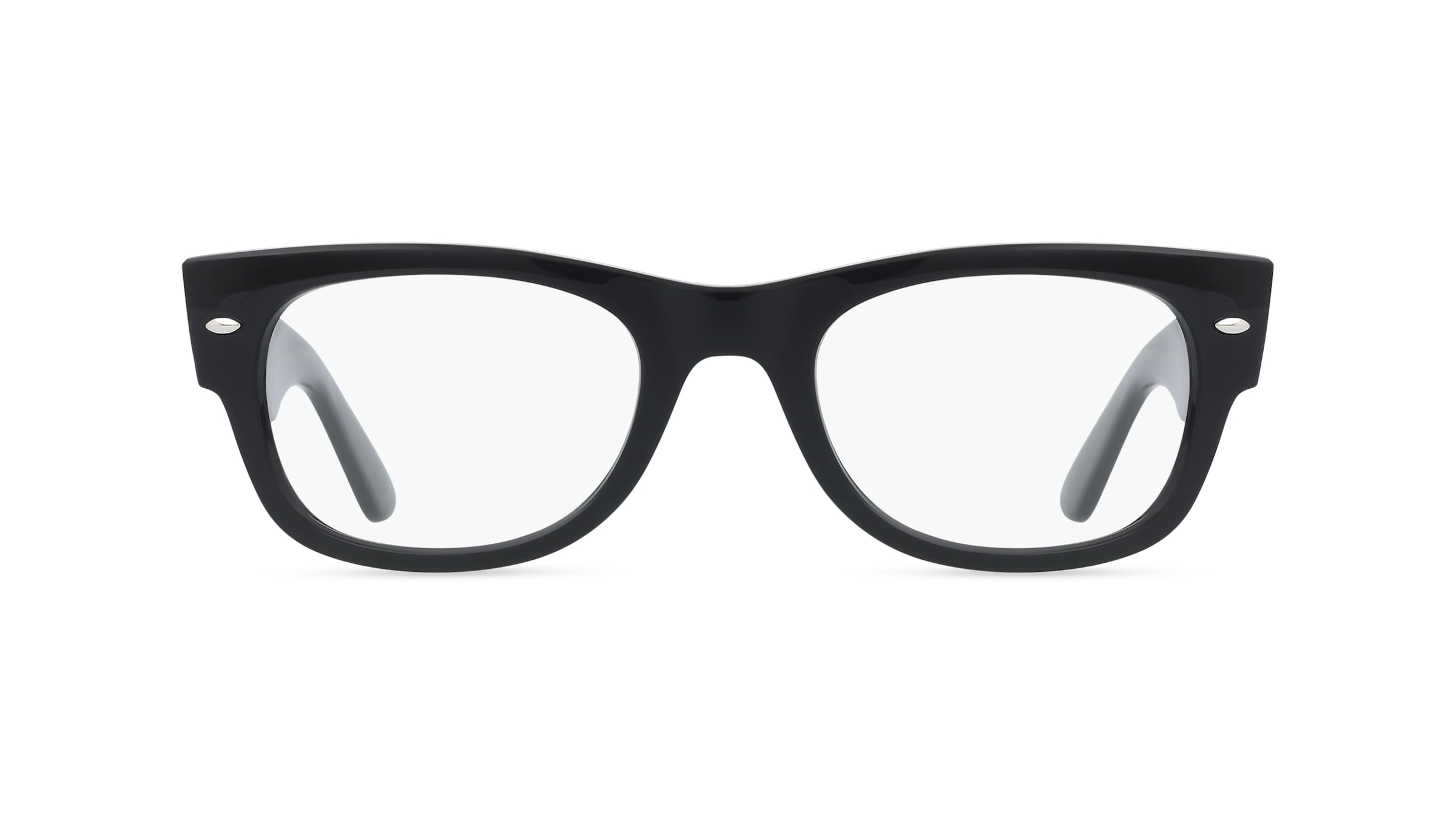 Ray-Ban RX0832V MEGA WAYFARER II Unisex-Brille inkl. Gläser Vollrand Quadratisch Kunststoff-Gestell 52/21/145, Schwarz