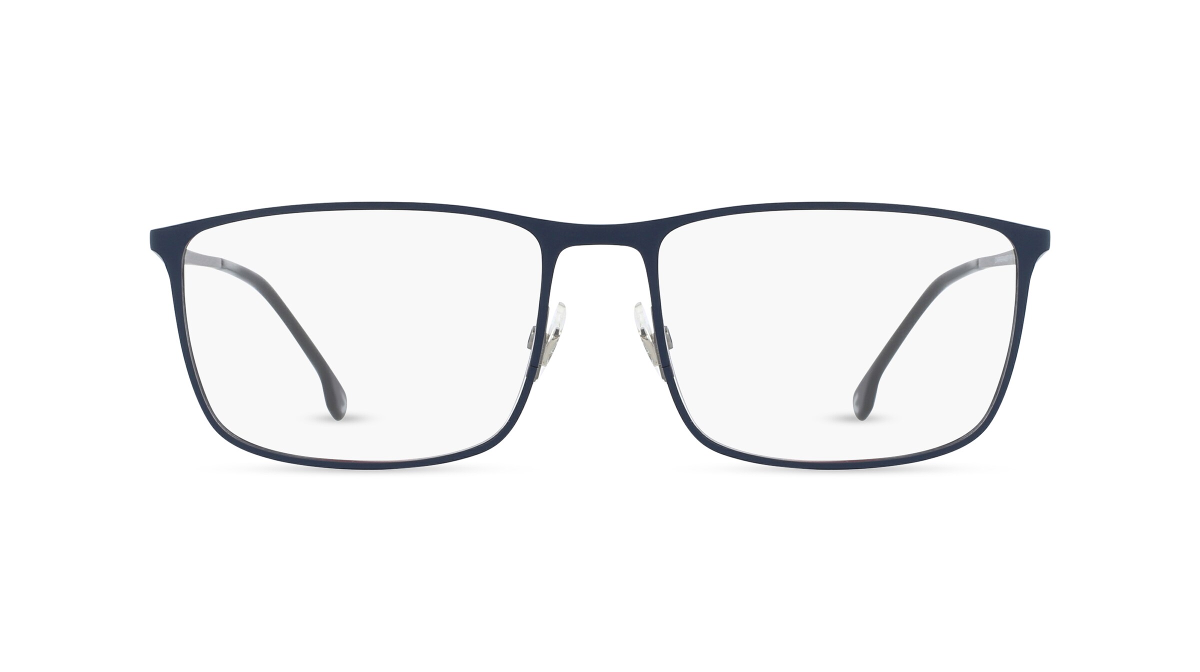 Carrera 8857 Herren-Brille inkl. Gläser Vollrand Eckig Titan-Gestell 57mm/17mm/145mm, blau