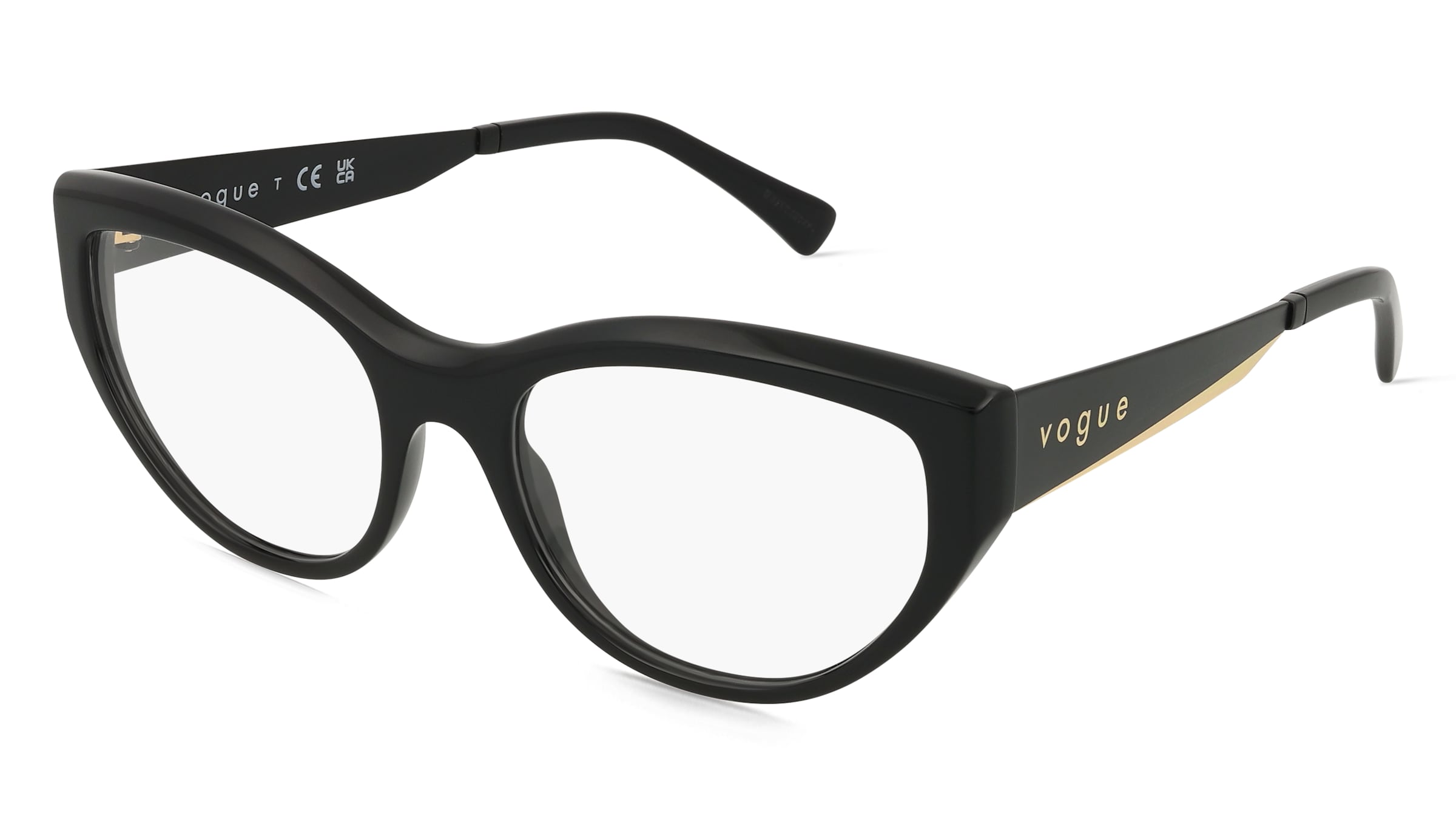 Vogue 0VO5560 Damen-Brille inkl. Gläser Vollrand Quadratisch Acetat-Gestell 53/18/140, Schwarz