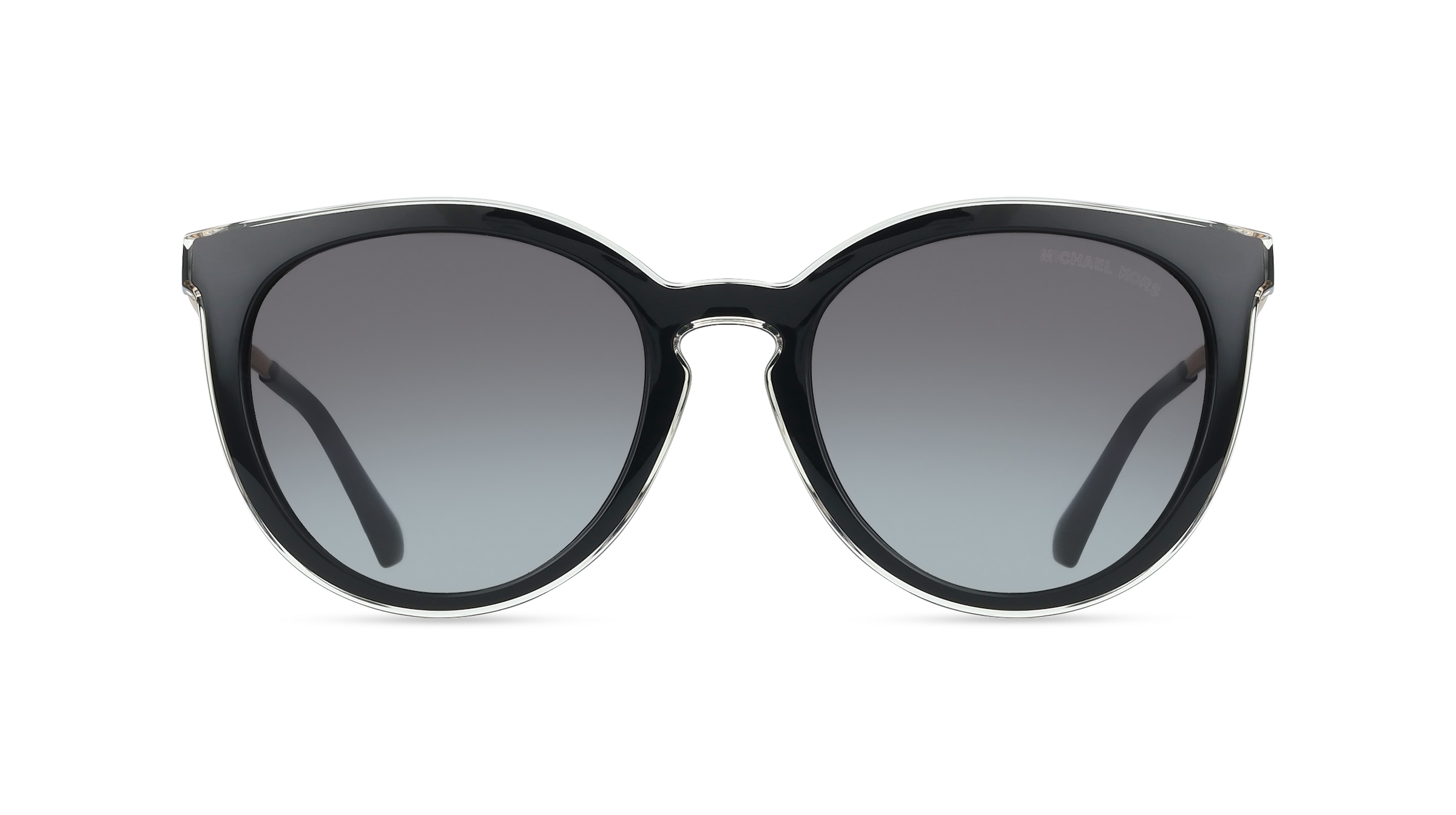 Michael Kors MK2274U TARIFA Damen-Sonnenbrille Vollrand Rund Kunststoff-Gestell, Schwarz