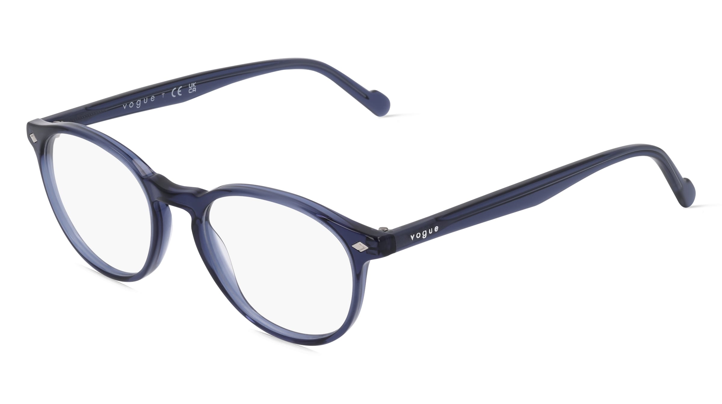 Vogue VO5326 Herren-Brille inkl. Gläser Vollrand Oval Acetat-Gestell 49/19/145, Blau