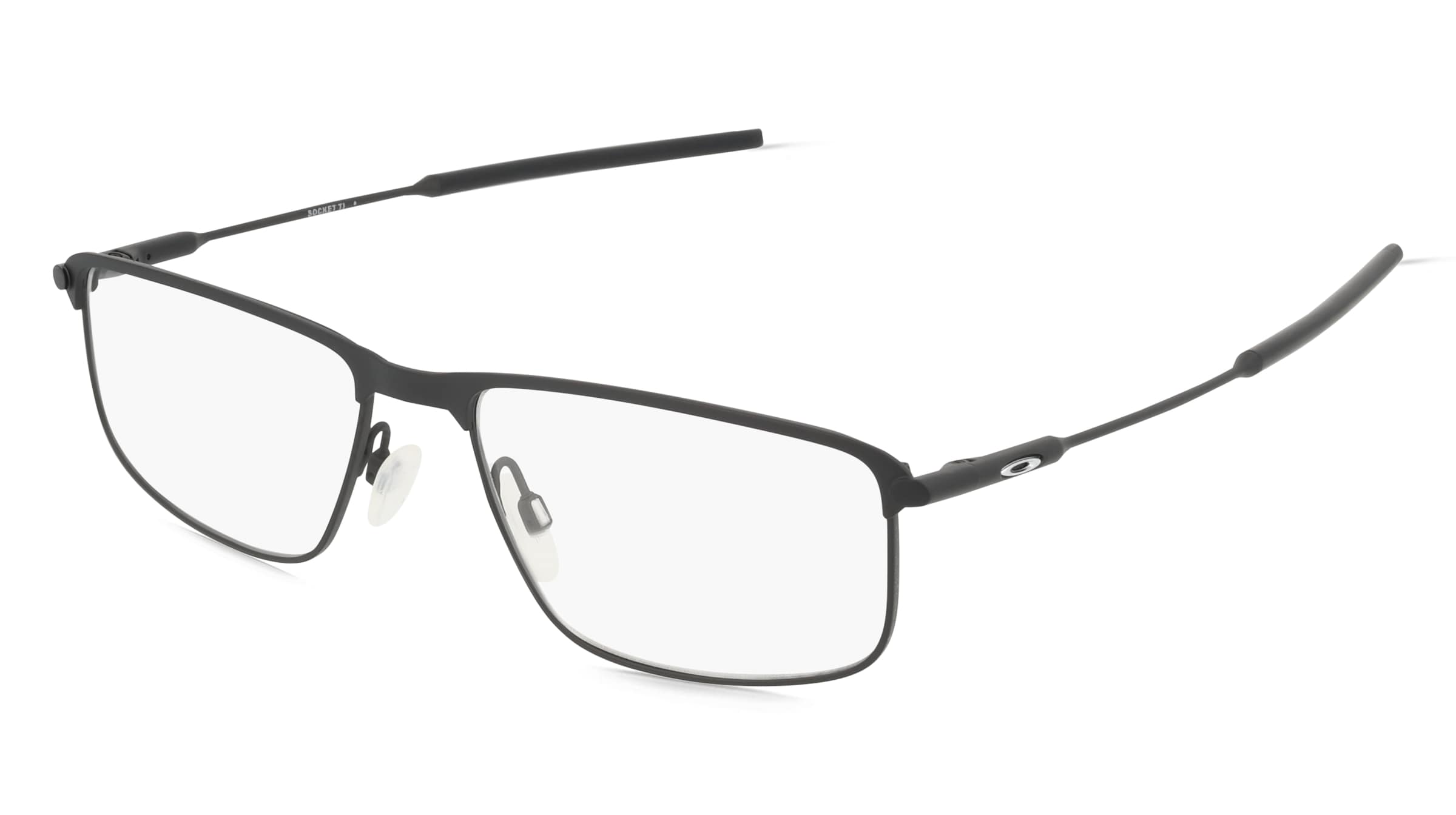 Oakley OX5019 Herren-Brille inkl. Gläser Vollrand Quadratisch Titan-Gestell 54/17/140, Schwarz