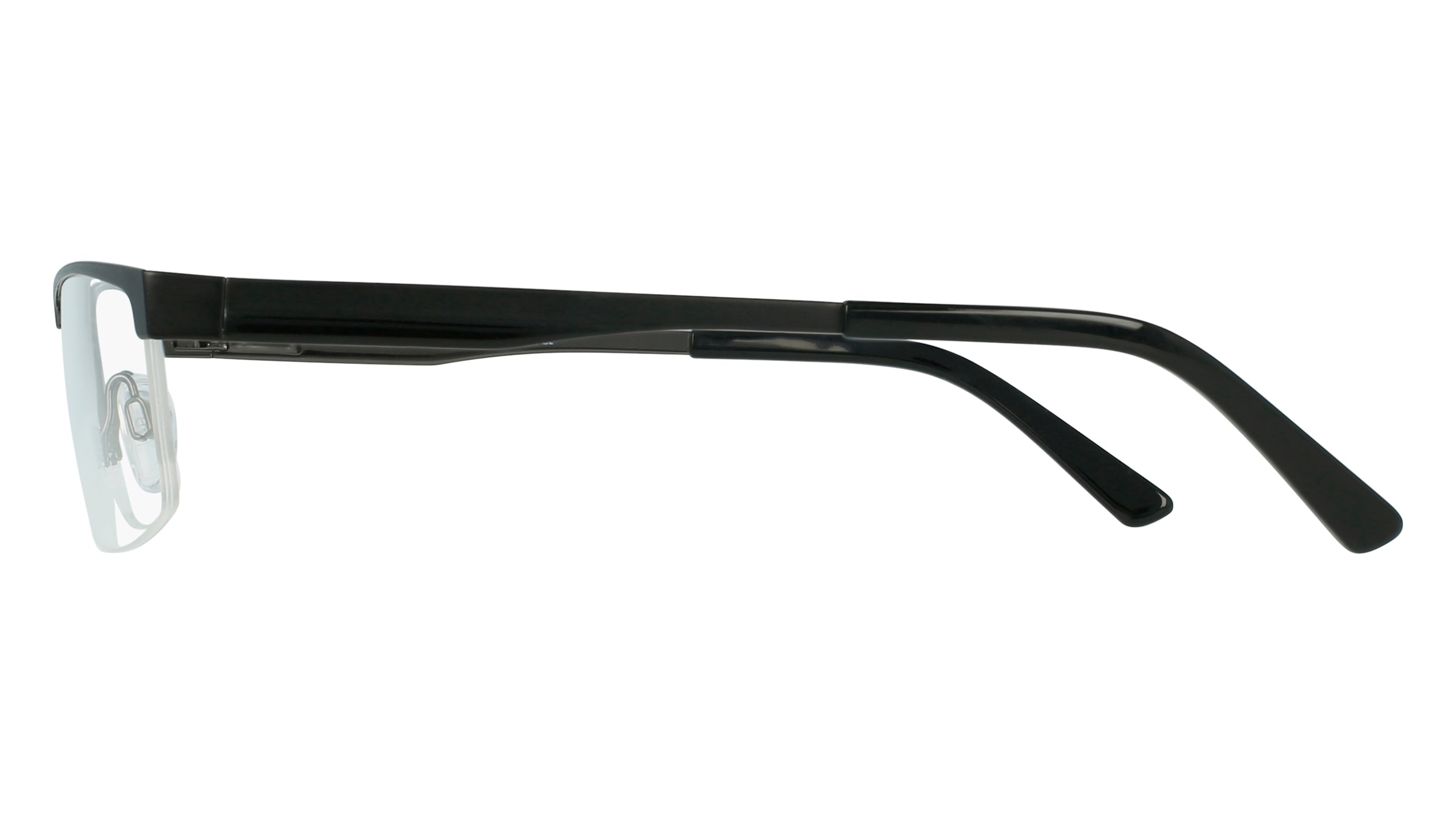 Thumbnail - Fielmann 2127 FLEX CL Herren-Brille inkl. Gläser Halbrand Eckig Metall-Gestell 53mm/18mm/135mm, schwarz