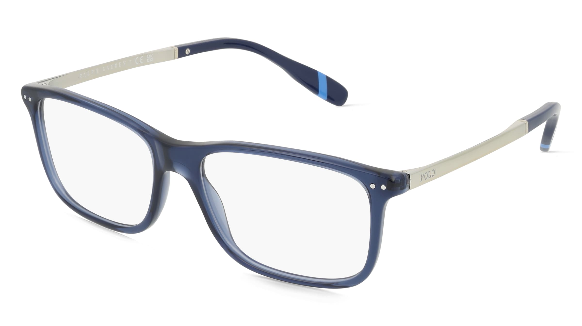 Polo Ralph Lauren 0PH2273 Herren-Brille inkl. Gläser Vollrand Quadratisch Acetat-Gestell 56/17/150, Blau