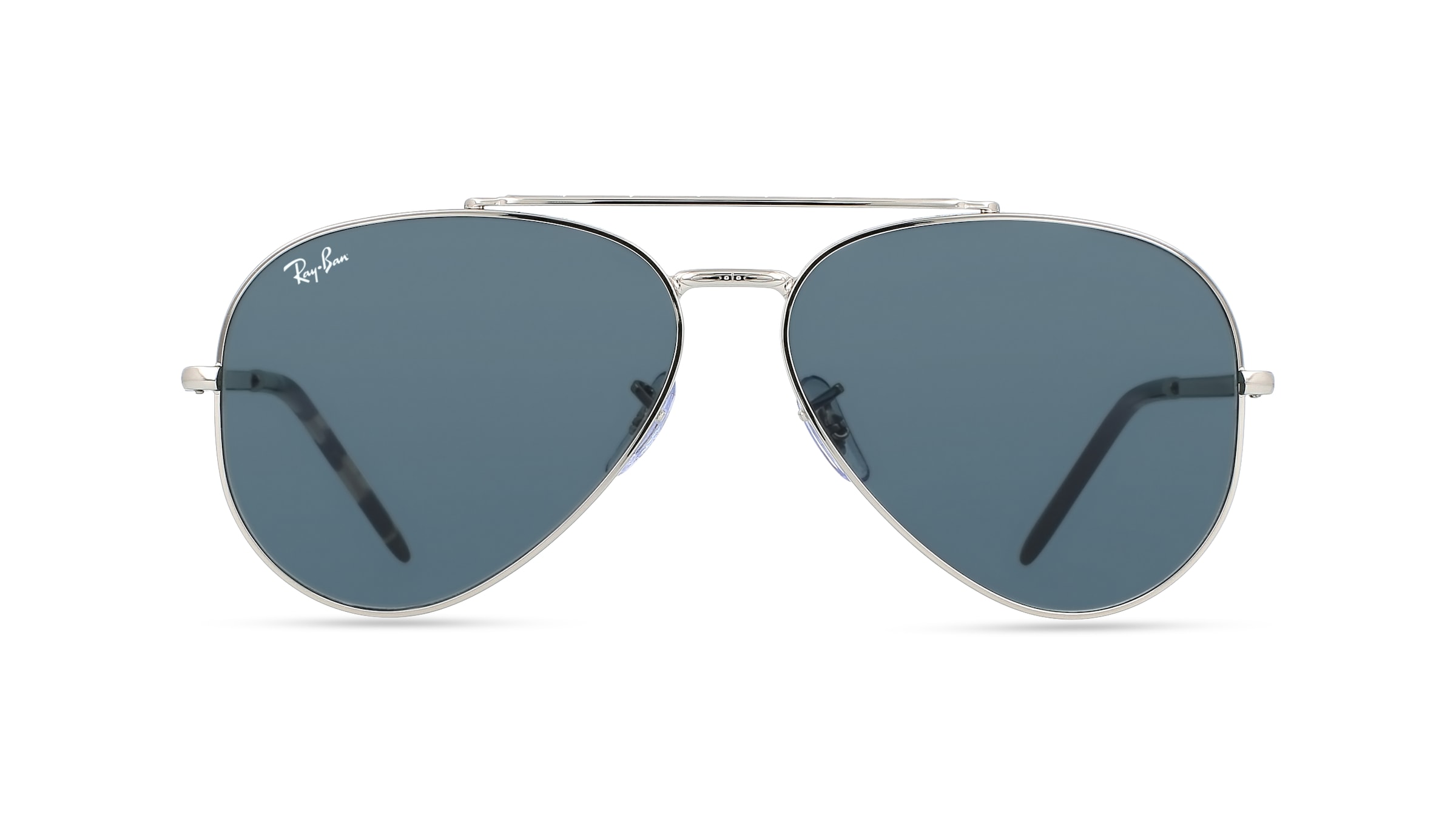 Ray-Ban RB 3625 NEW AVIATOR Unisex-Sonnenbrille Vollrand Pilot Metall-Gestell, silber