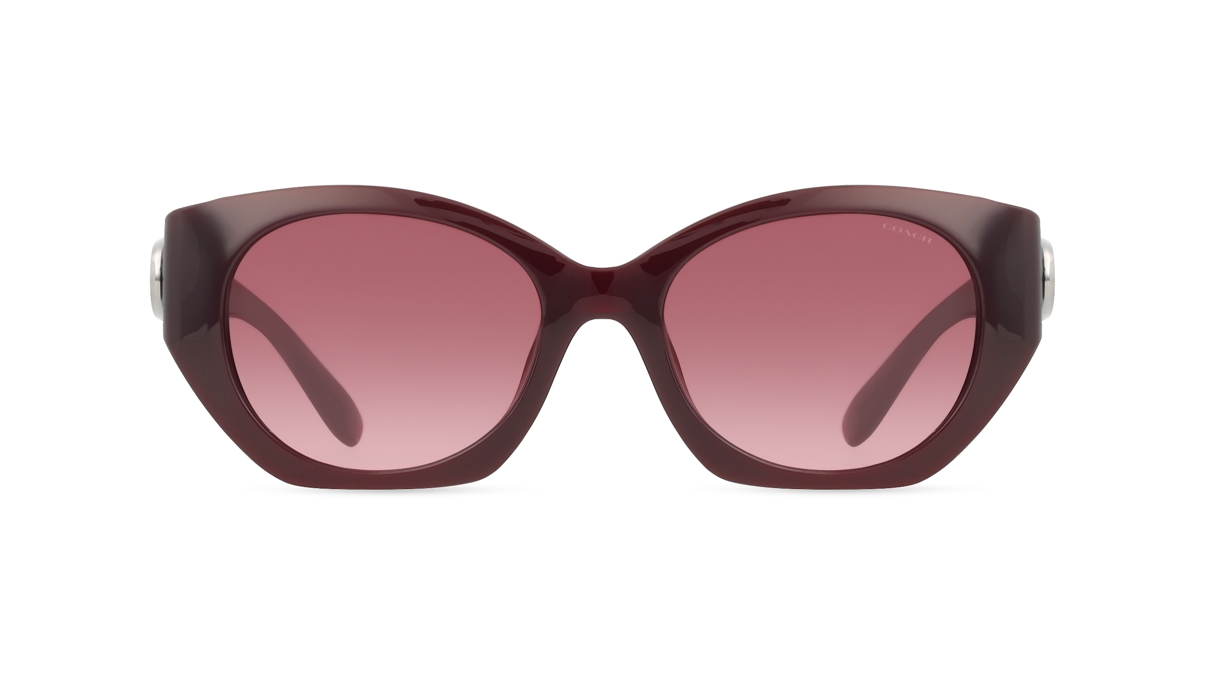 Coach HC8407U Damen-Sonnenbrille Vollrand Oval Kunststoff-Gestell, rot