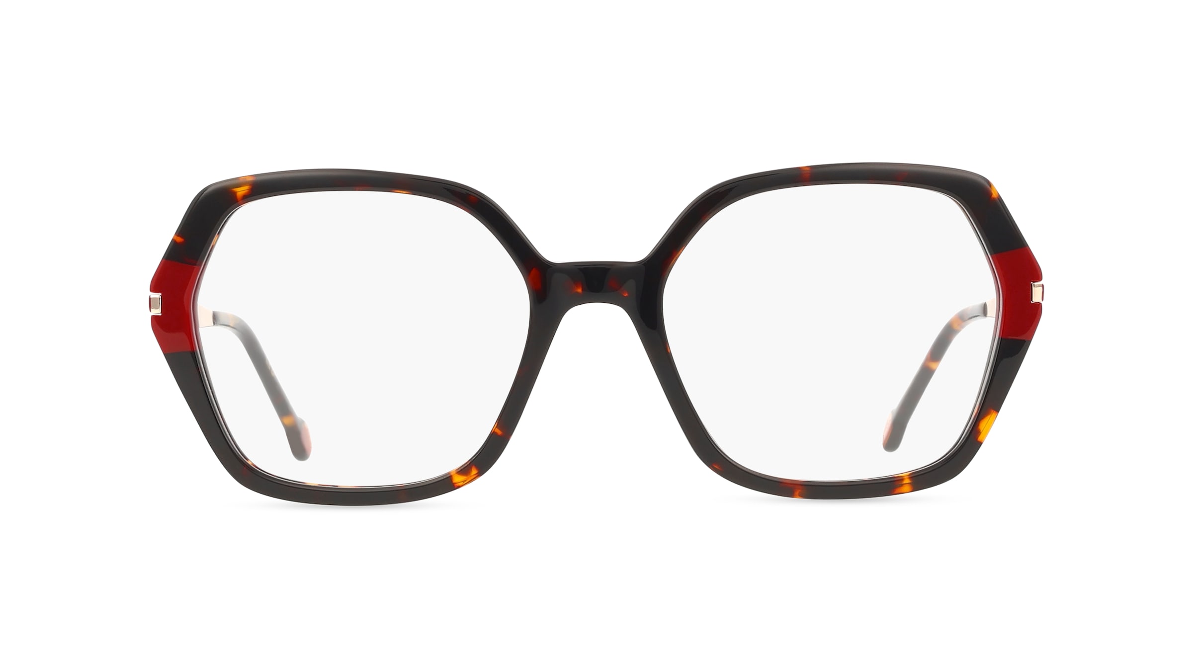 Carolina Herrera HER 0310 Damen-Brille inkl. Gläser Vollrand Eckig Acetat-Gestell 47mm/19mm/140mm, Havanna