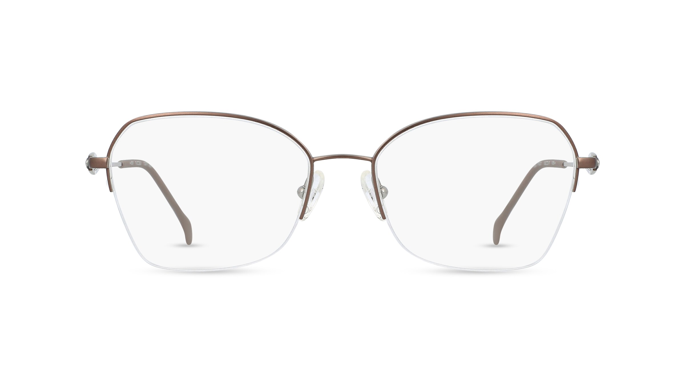 Fielmann COMFORT 118 CL Damen-Brille inkl. Gläser Nylor Butterfly Titan-Gestell 53mm/17mm/135mm, grau