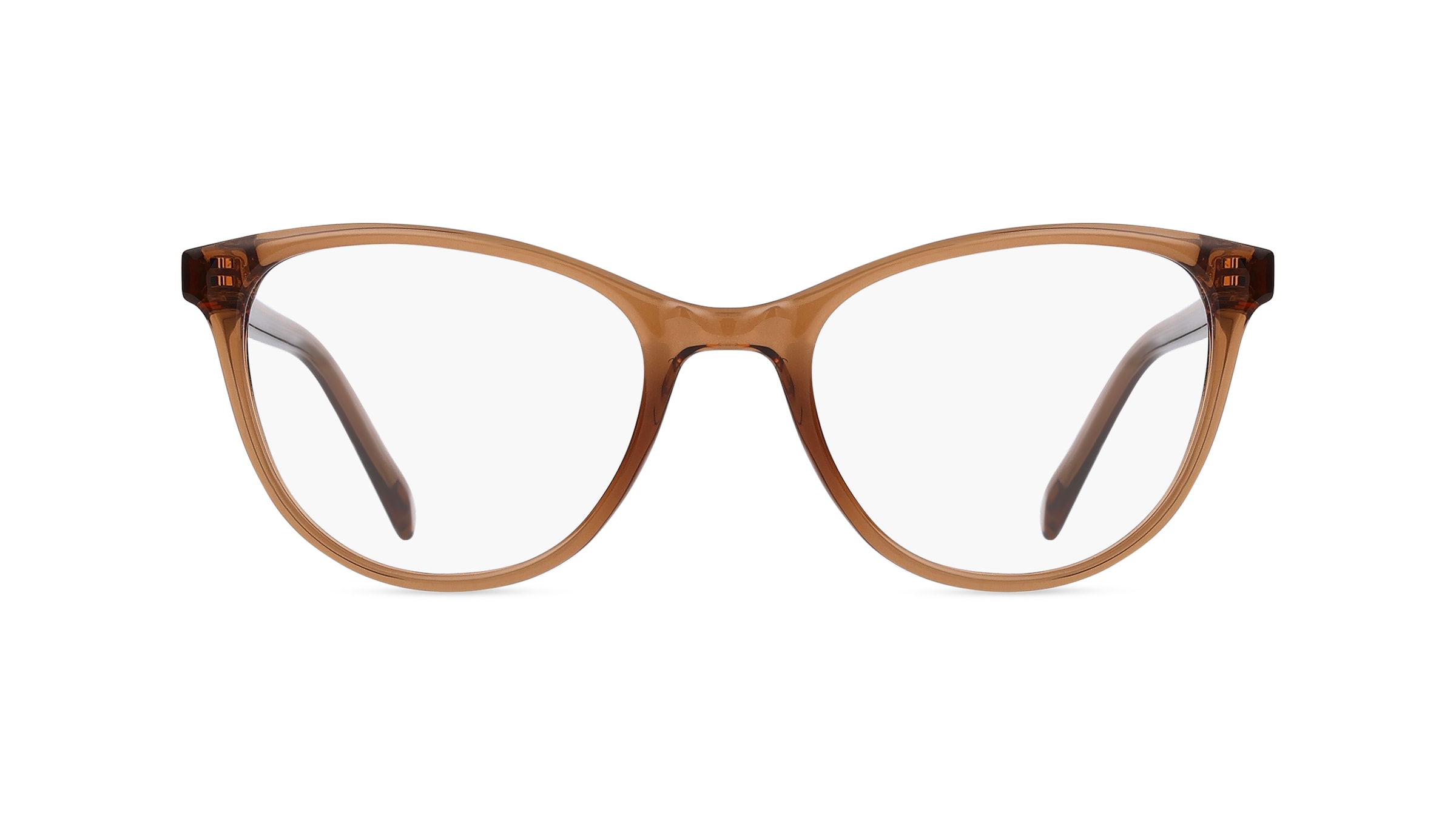 Fielmann OU 053 CL Damen-Brille inkl. Gläser Vollrand Butterfly Acetat-Gestell 50mm/19mm/140mm, braun