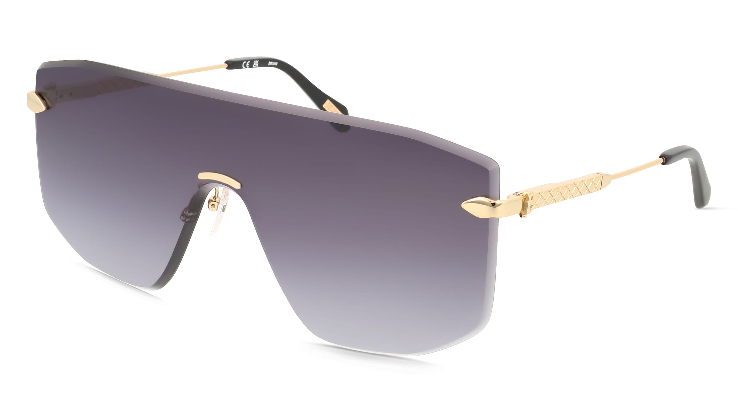 Just Cavalli SJC111 Unisex-Sonnenbrille Vollrand Monoscheibe Metall-Gestell, Gold