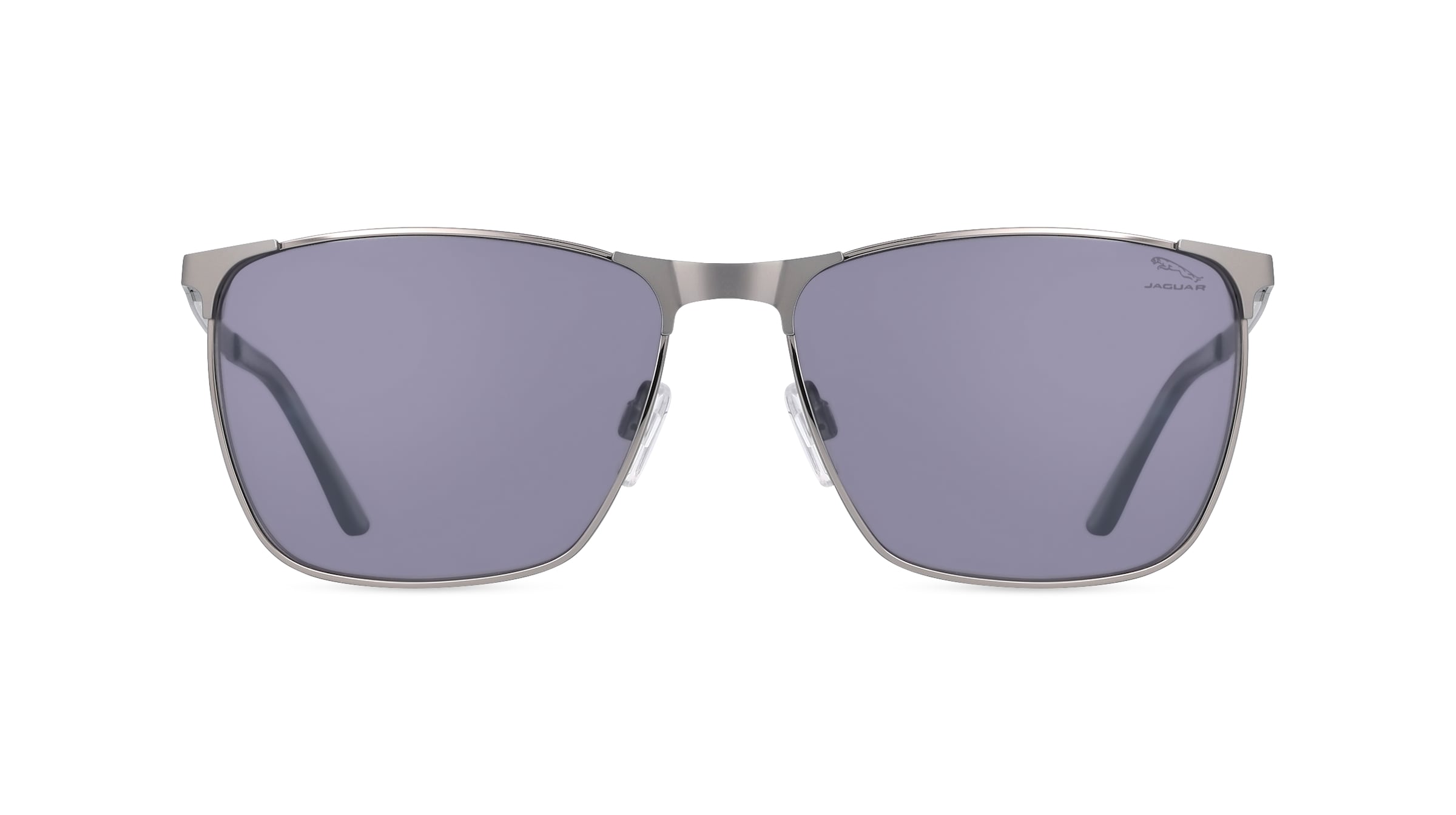 Jaguar J 7367 Herren-Sonnenbrille Vollrand Eckig Metall-Gestell, silber