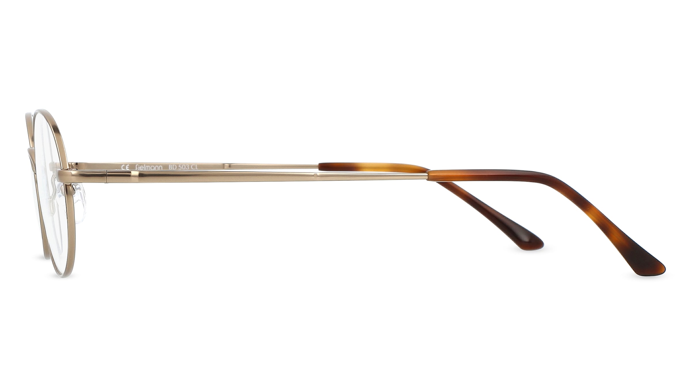 Thumbnail - Fielmann BD 503 CL Unisex-Brille inkl. Gläser Vollrand Oval Edelstahl-Gestell 48mm/22mm/140mm, gold